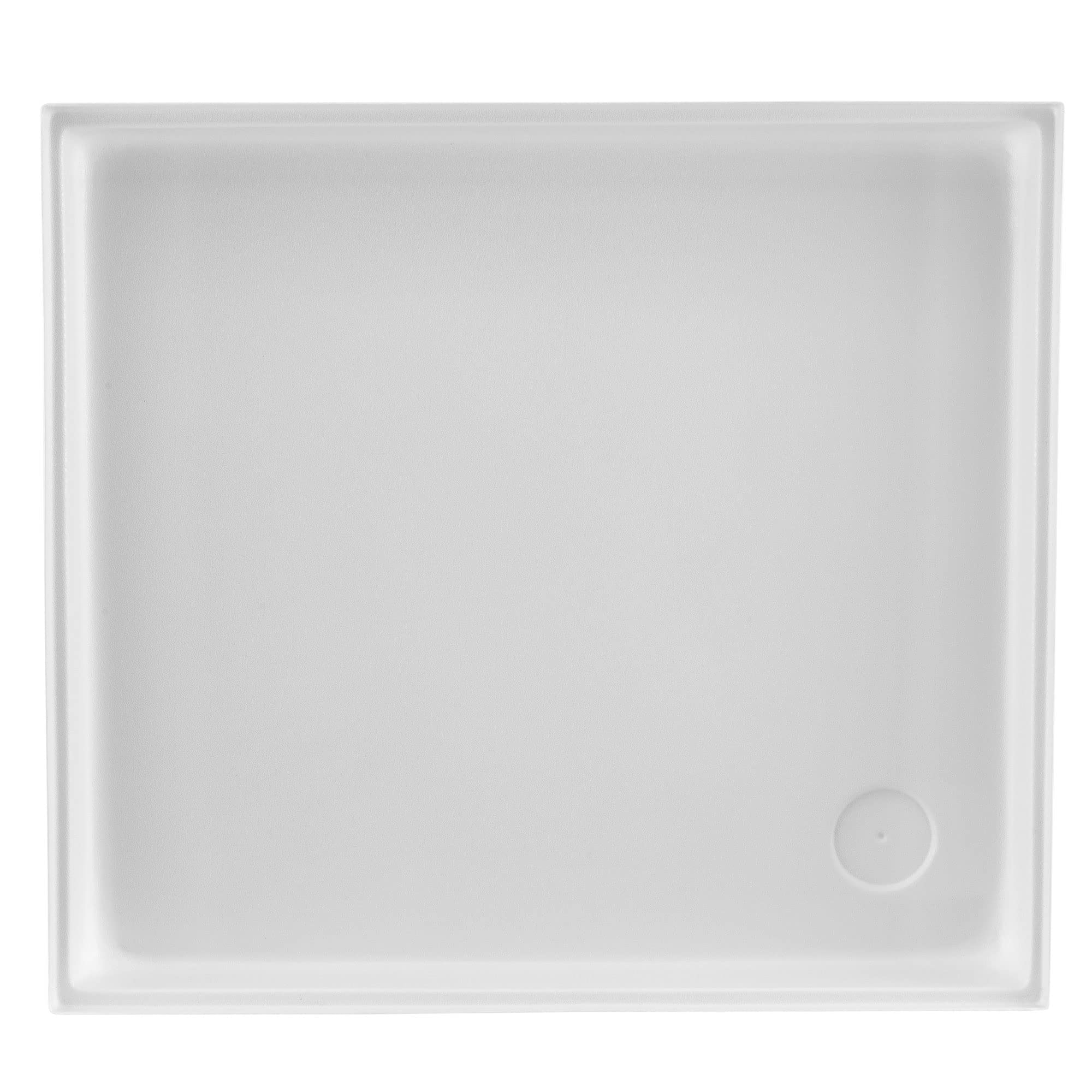 RecPro RV Shower Pan 27x24x4 Inches - White Corner Drain Shower Base for Campers & Motorhomes | Durable Fiberglass RV Shower Floor Replacement | Perfect for RV Bathroom Renovations & Upgrades