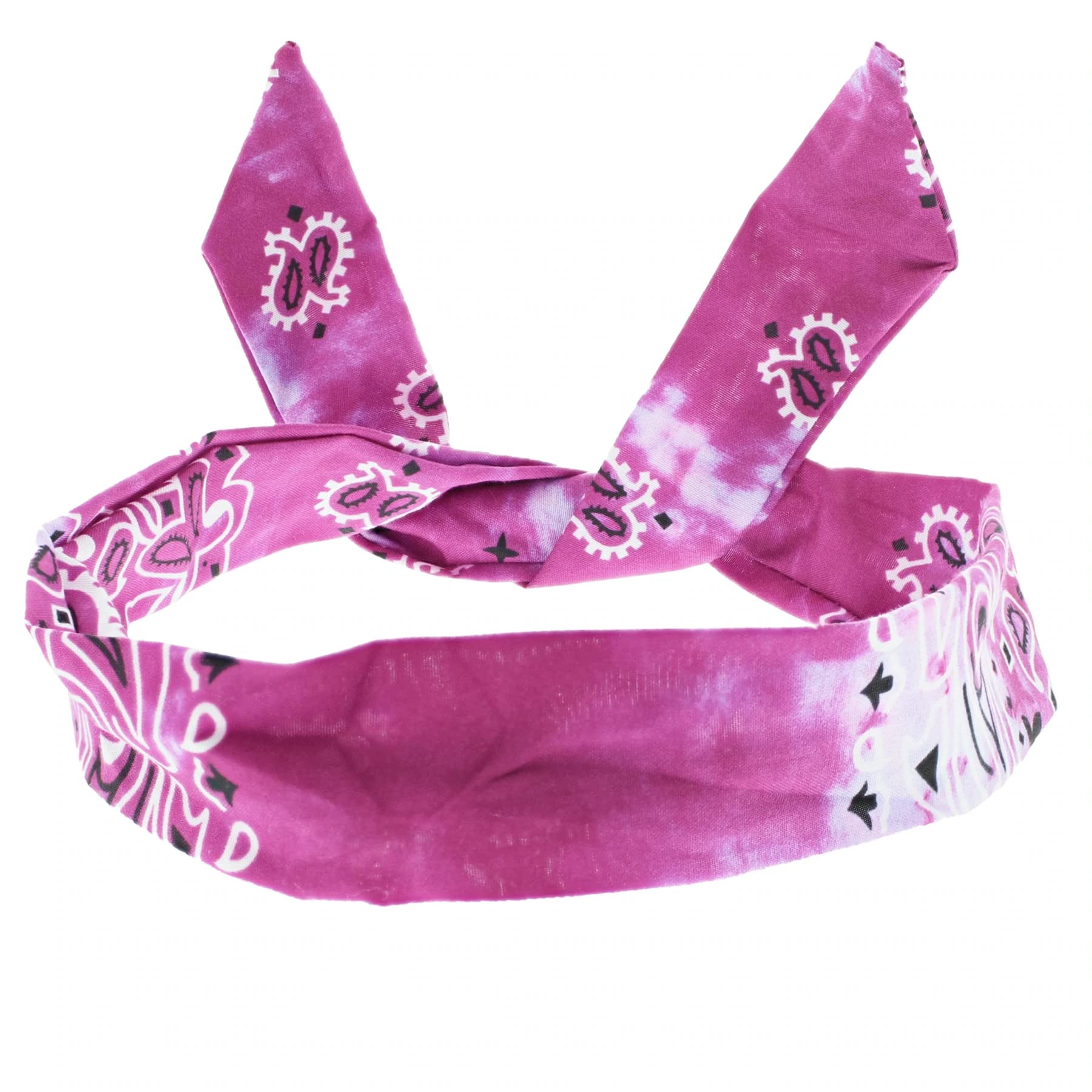 Topkids Paisley Wire Headbands for Women & Girls - Adjustable Hair Bands for Women's Fashion Accessories (Lilac Acid Wash) - Perfect for Work, Parties & Everyday Wear