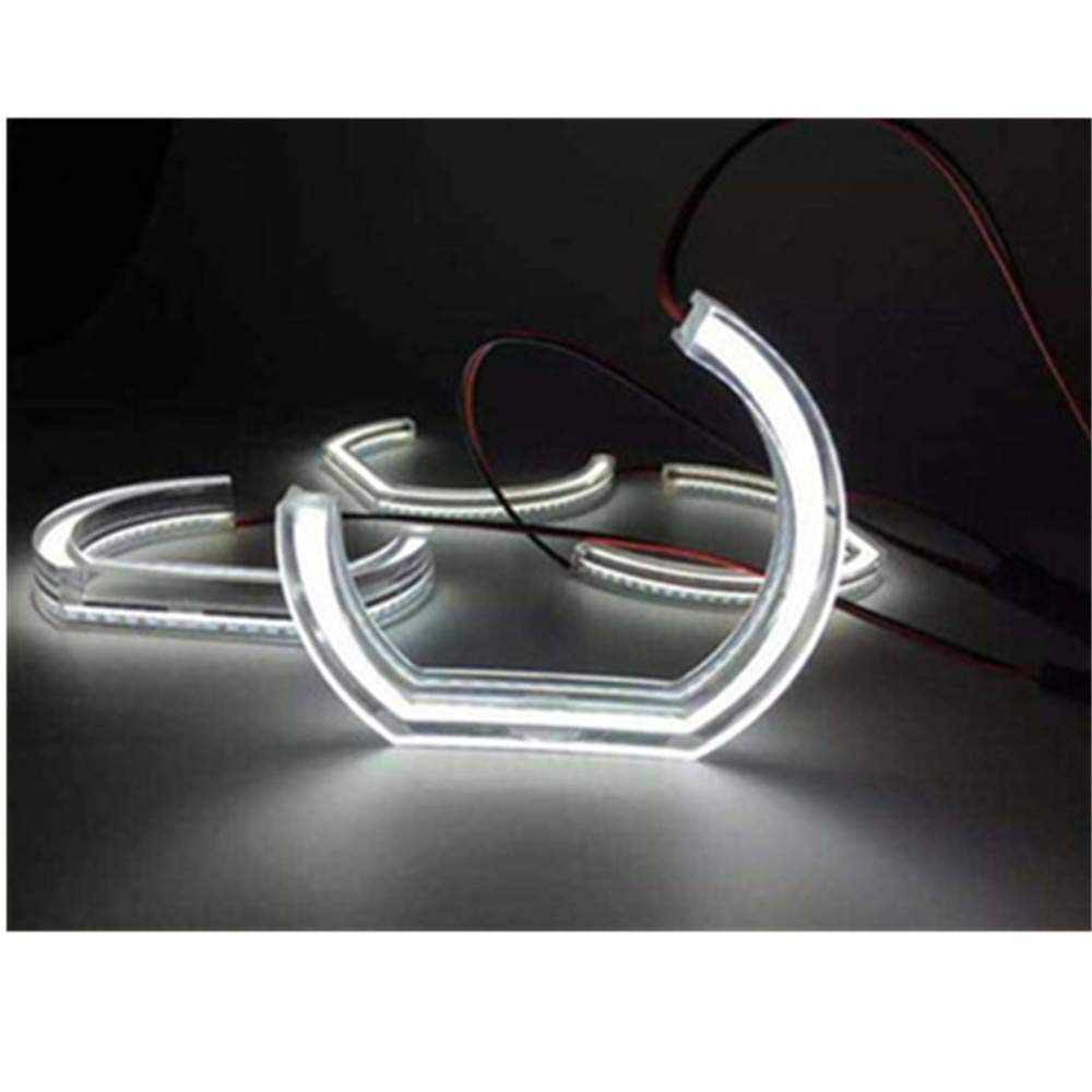 BMW 3 Series E90 E92 E93 M3 Angel Eyes Headlights - DTM Style LED Daytime Running Lights for Enhanced Visibility