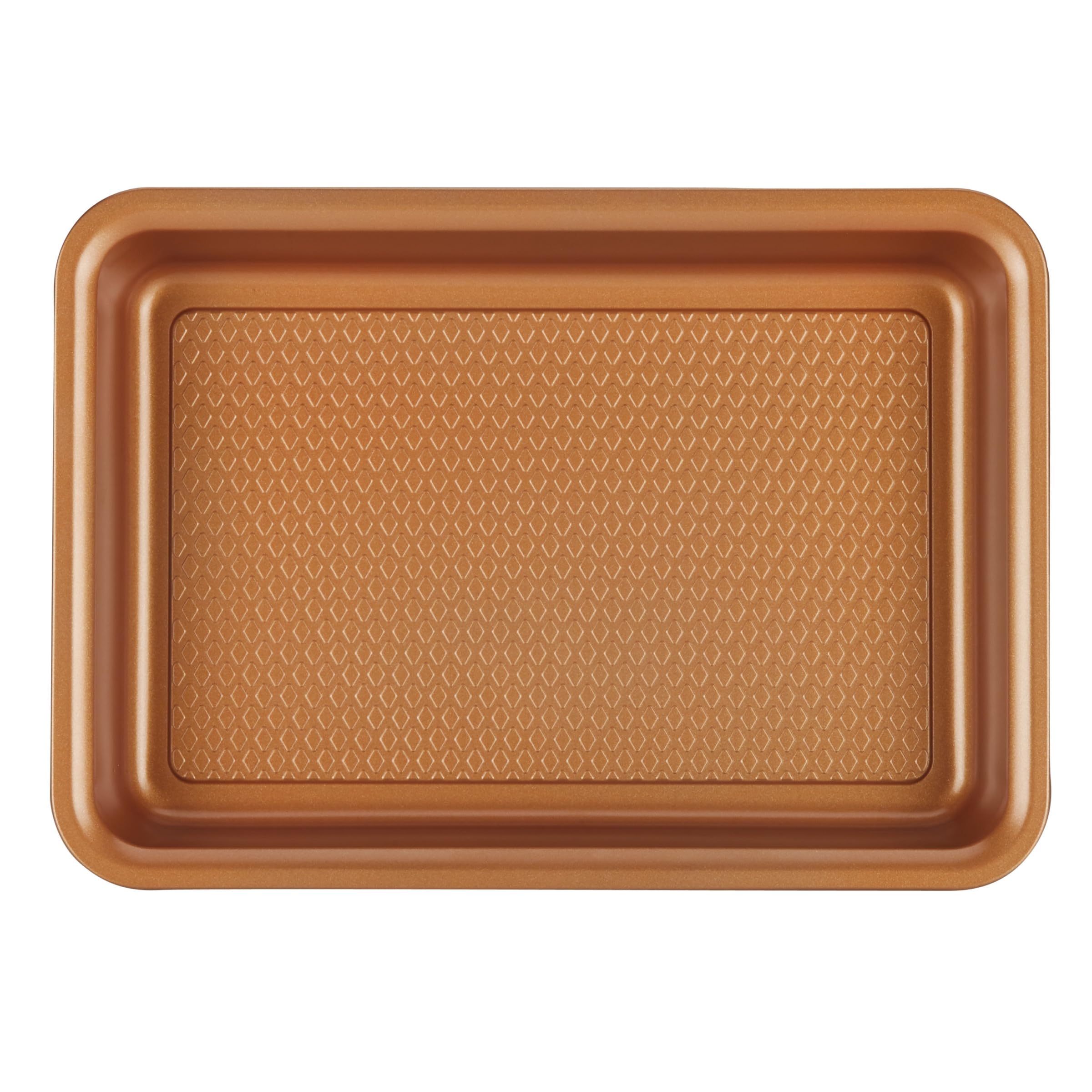 Ayesha Curry 4-Piece Nonstick Bakeware Set for Toaster Oven - Baking Pan, Cookie Sheet & Muffin Pan - Copper Brown | Perfect for Baking Cookies, Cupcakes & Family Meals
