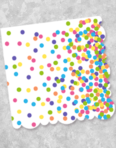 Premium Hooray Dots Luncheon Napkins - 20 Count, Colorful Party Napkins for Birthday, Wedding, Baby Shower & Special Events - Disposable Paper Napkins for Table Setting & Decorations
