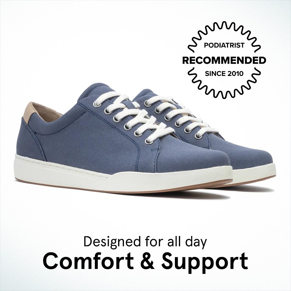 ABEO Addie Women's Arch Support Sneakers - Comfortable Walking Shoes for Plantar Fasciitis & Foot Pain Relief with Removable Orthotic Insoles - Casual Fashion Sneakers for Work, Travel & Everyday Wear