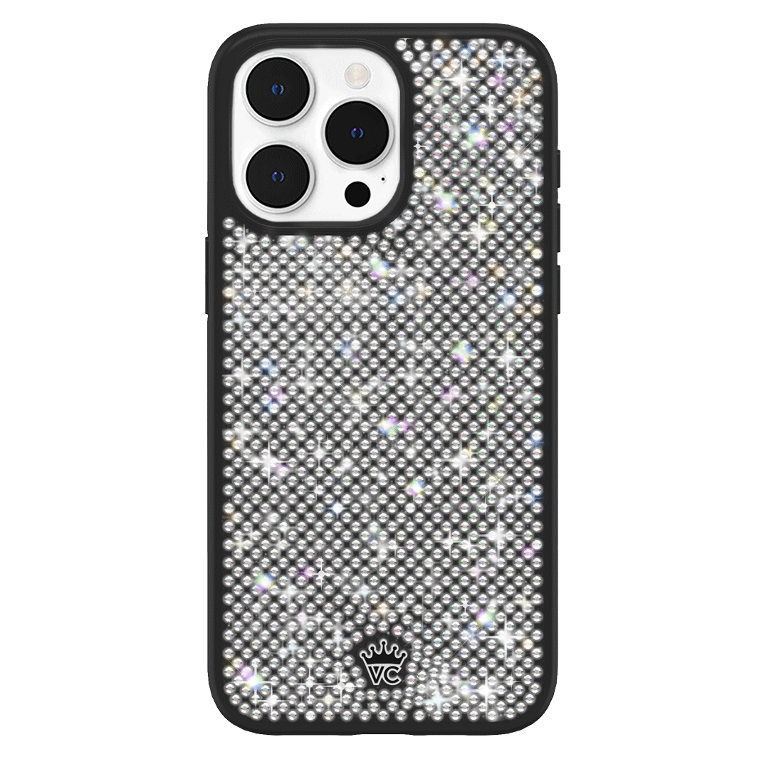 Luxury Black Caviar Crystals iPhone Case - Elegant Protective Cover for iPhone 13/14/15 Pro Max | Perfect for Parties, Weddings & Special Occasions