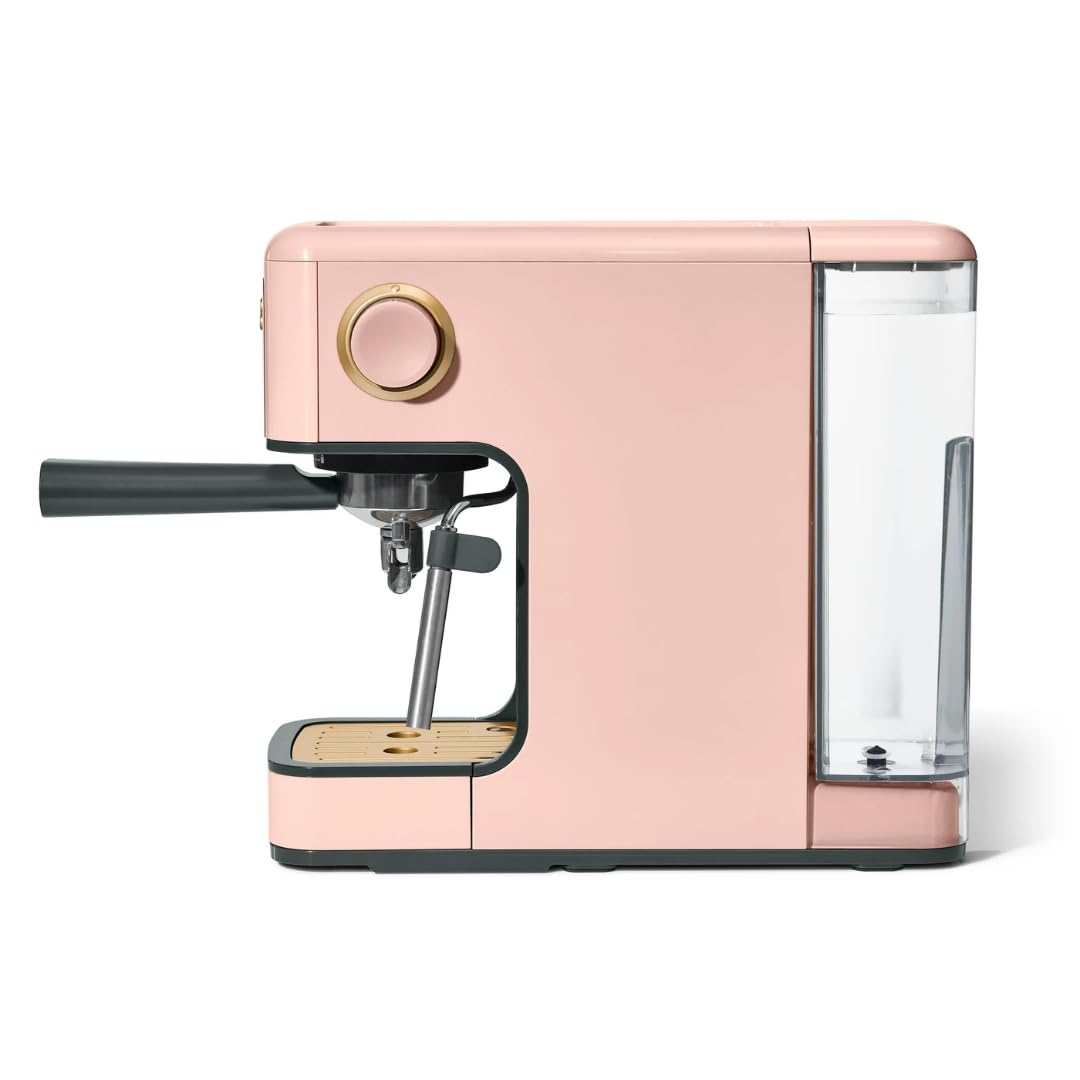 Premium 20-Bar Pressure Espresso Machine - Compact Slim Design, Rapid Heating, Built-in Milk Frother for Latte & Cappuccino | High Performance Home Coffee Maker (Rose Gold) | Perfect for Kitchen Countertops, Office Breakrooms & Coffee Enthusiasts