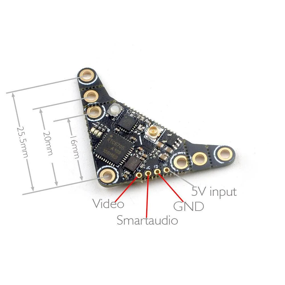 Happymodel OVX300 OVX303 5.8GHz 40CH 300mW Video Transmitter for FPV Drones - Perfect for Racing, Freestyle Flying and Long-Range FPV Systems