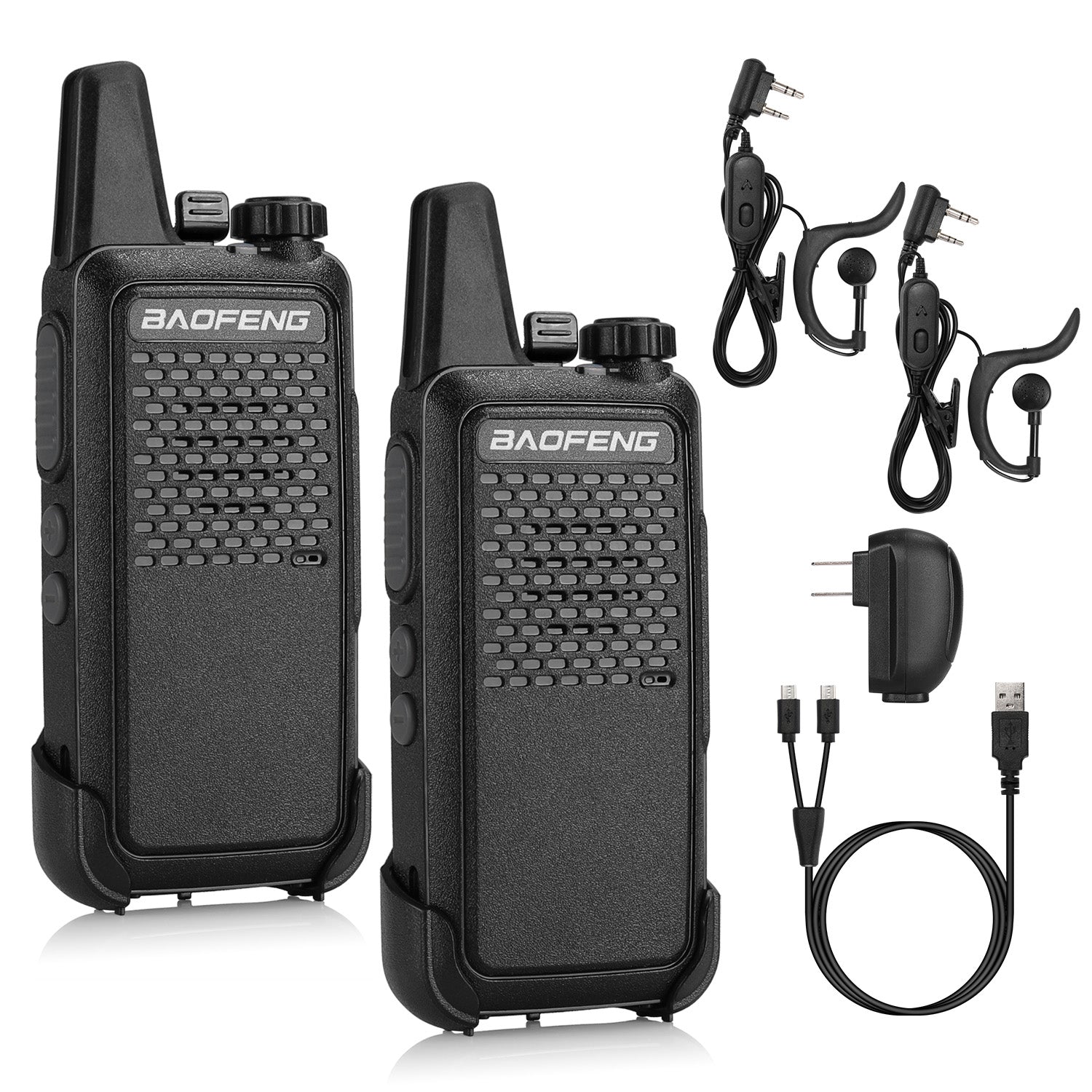 Baofeng GT-22 2W/0.5W Dual Power FRS/PMR Two-Way Radio - Perfect for Outdoor Adventures, Hiking, Camping & Emergency Communication