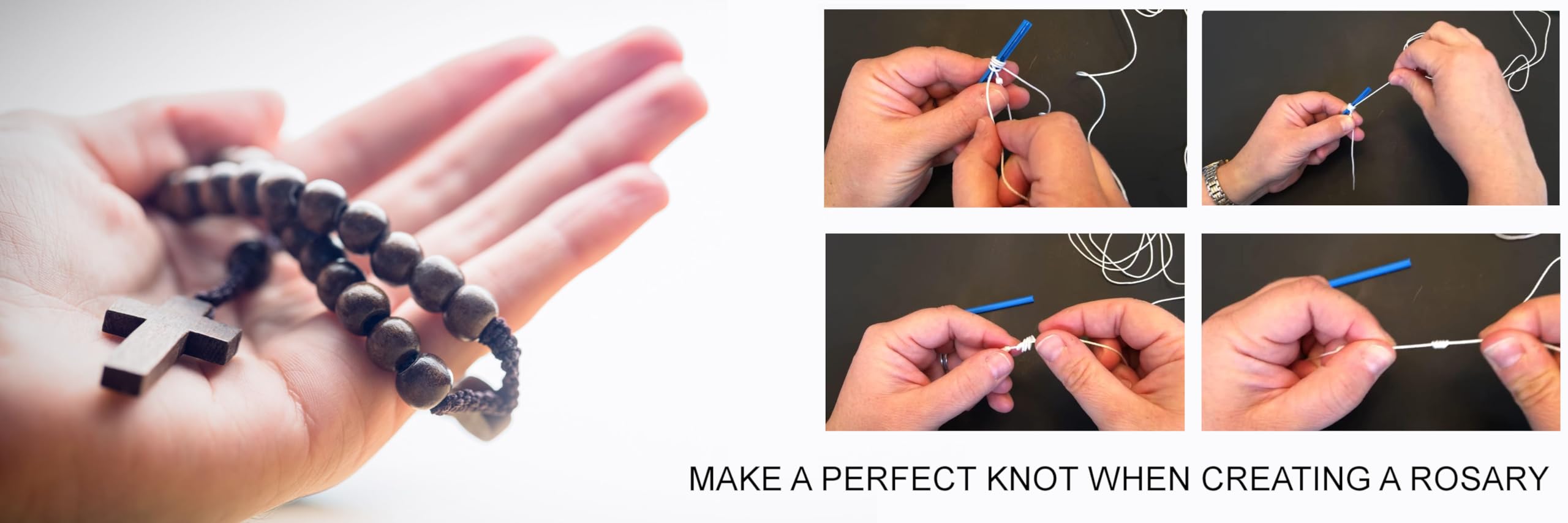 Valchemist Rosary Cord Knotting Tool - #7 & #9 Twine Knotter for Jewelry Making, DIY Crafts & Rosary Beading - Perfect for Religious Accessories, Macrame & Handmade Gifts