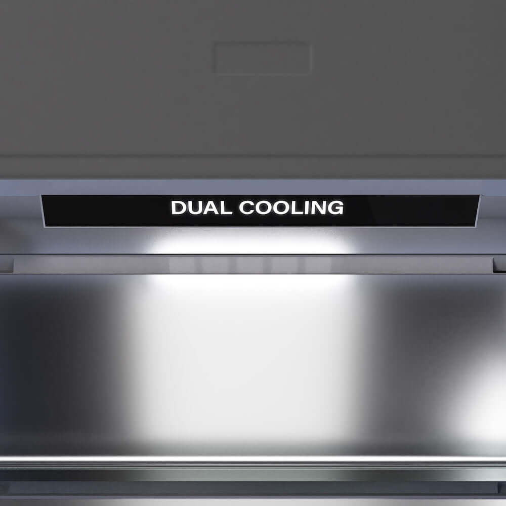 ZLINE Autograph Edition 60-Inch Built-In French Door Refrigerator - 32.2 cu ft Capacity, Bottom Freezer, Water Dispenser & Ice Maker - Stainless Steel Exterior with Graphite Gray Interior & Matte Black Accents (GRBIVZ 304 60MB) - Perfect for Modern Kitchens, Open-Concept Homes & Luxury Appliances Collection