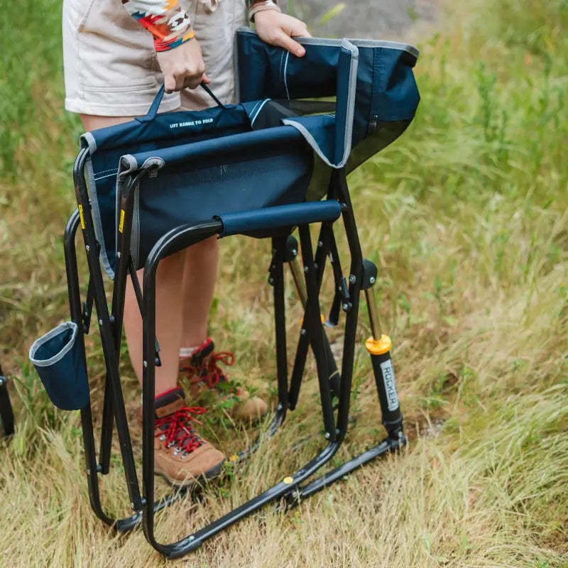 Freestyle Rocker™ - Portable and Adjustable Rocking Chair for Outdoor, Camping, and Relaxation | Perfect for Backyard, Beach, and Travel Use