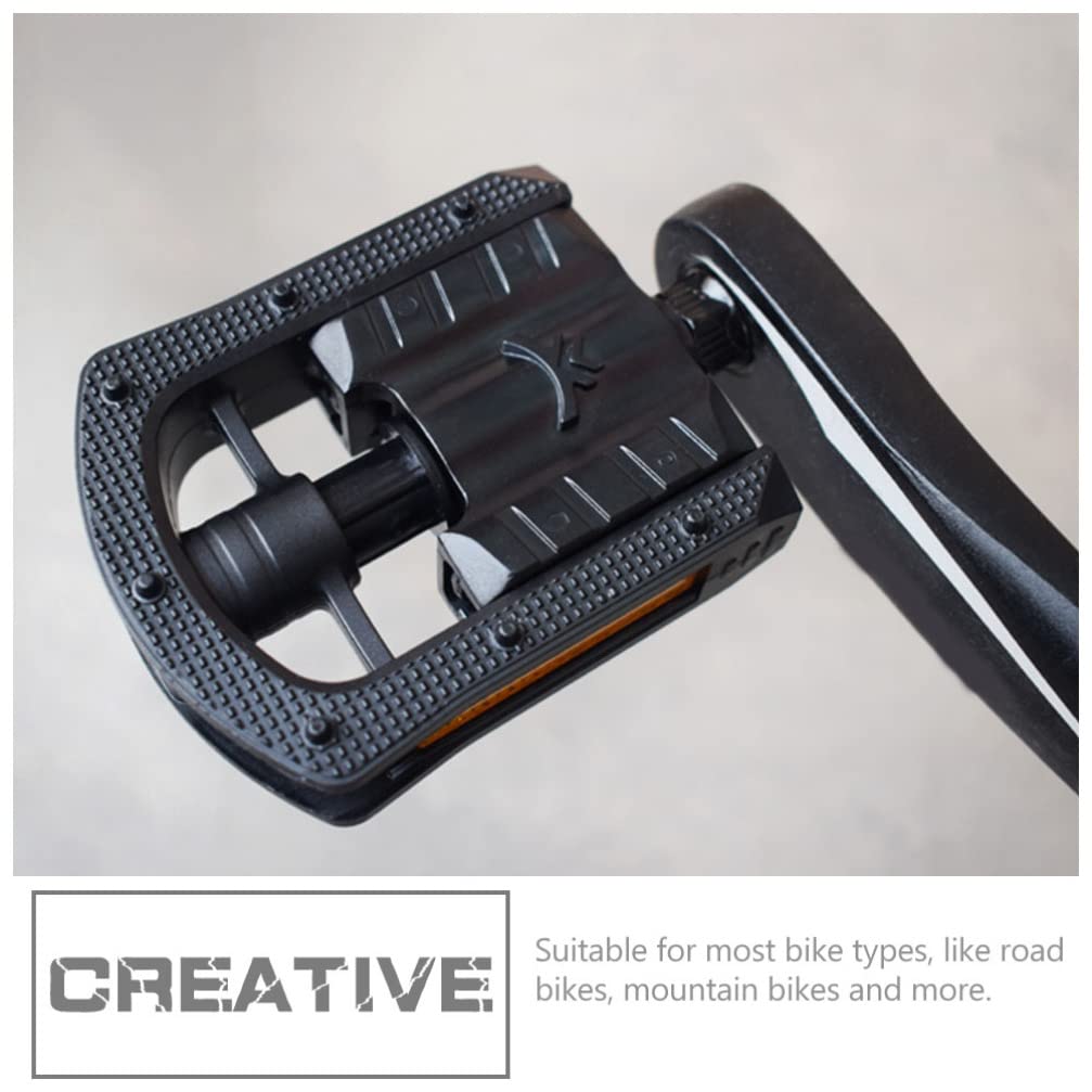 BESPORTBLE 1 Pair Folding Bike Pedals - Non-Slip MTB/Road Bike Pedals with Luminous Design & Smooth Bearings | Perfect for Commuting, Mountain Biking & Kids' Bicycles