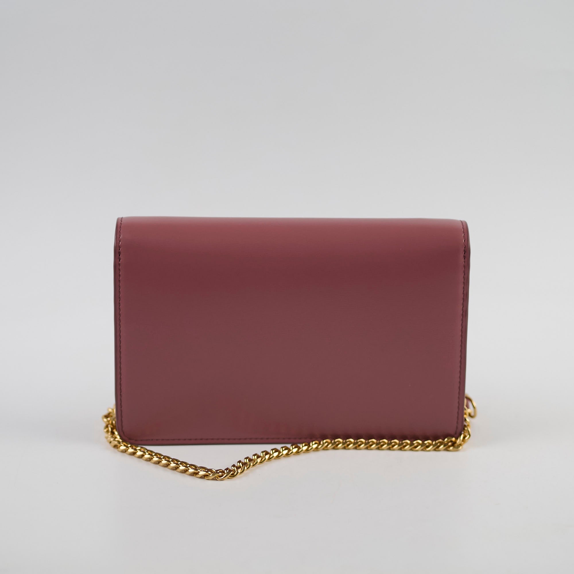 Celine Margo Wallet On Chain - Vintage Rose Pink Crossbody Bag for Women | Perfect for Evening Parties, Date Nights & Travel