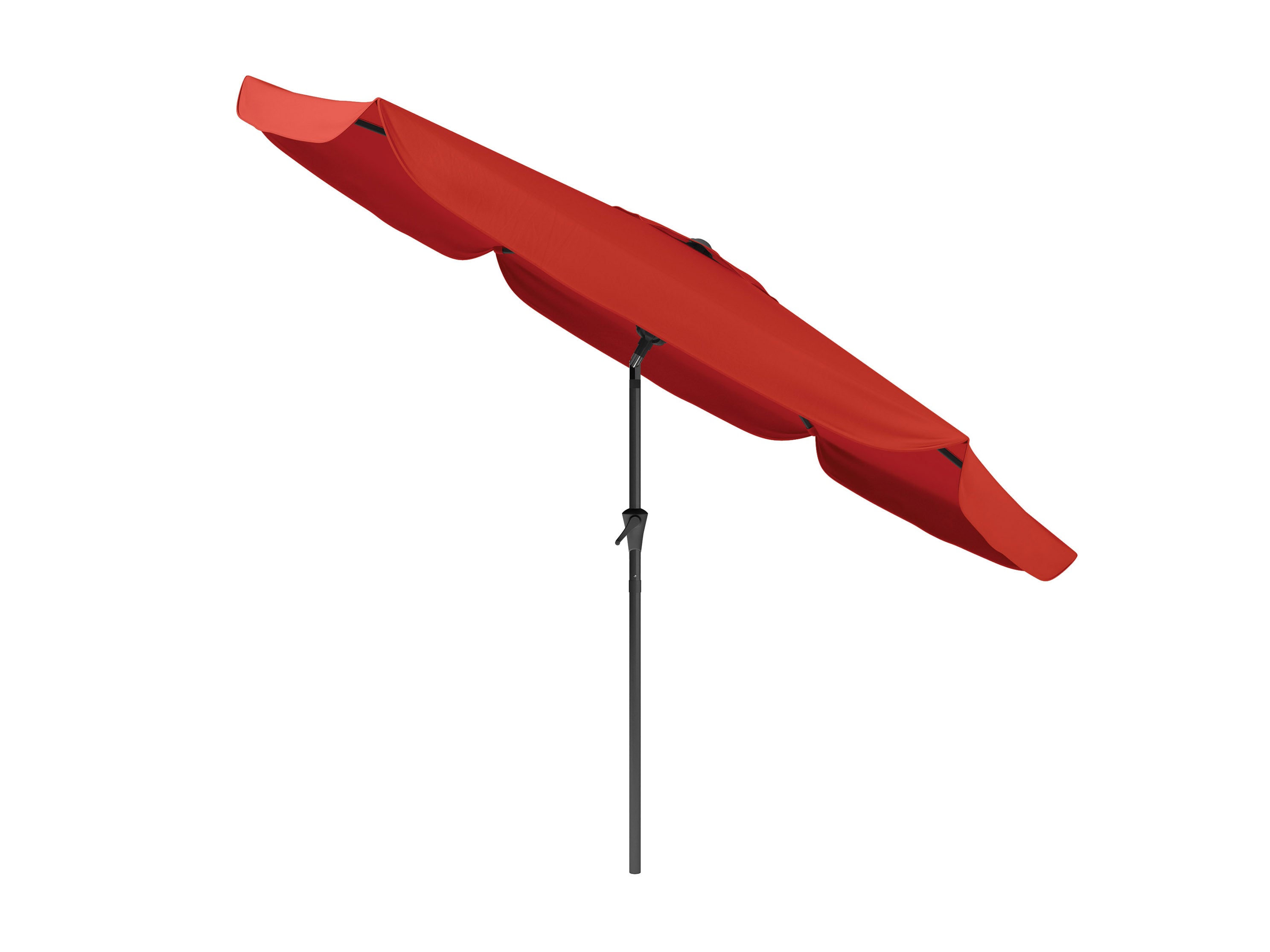 10ft Round Crimson Red Patio Umbrella - Outdoor Sun Shade for Pool, Garden, and Backyard Relaxation