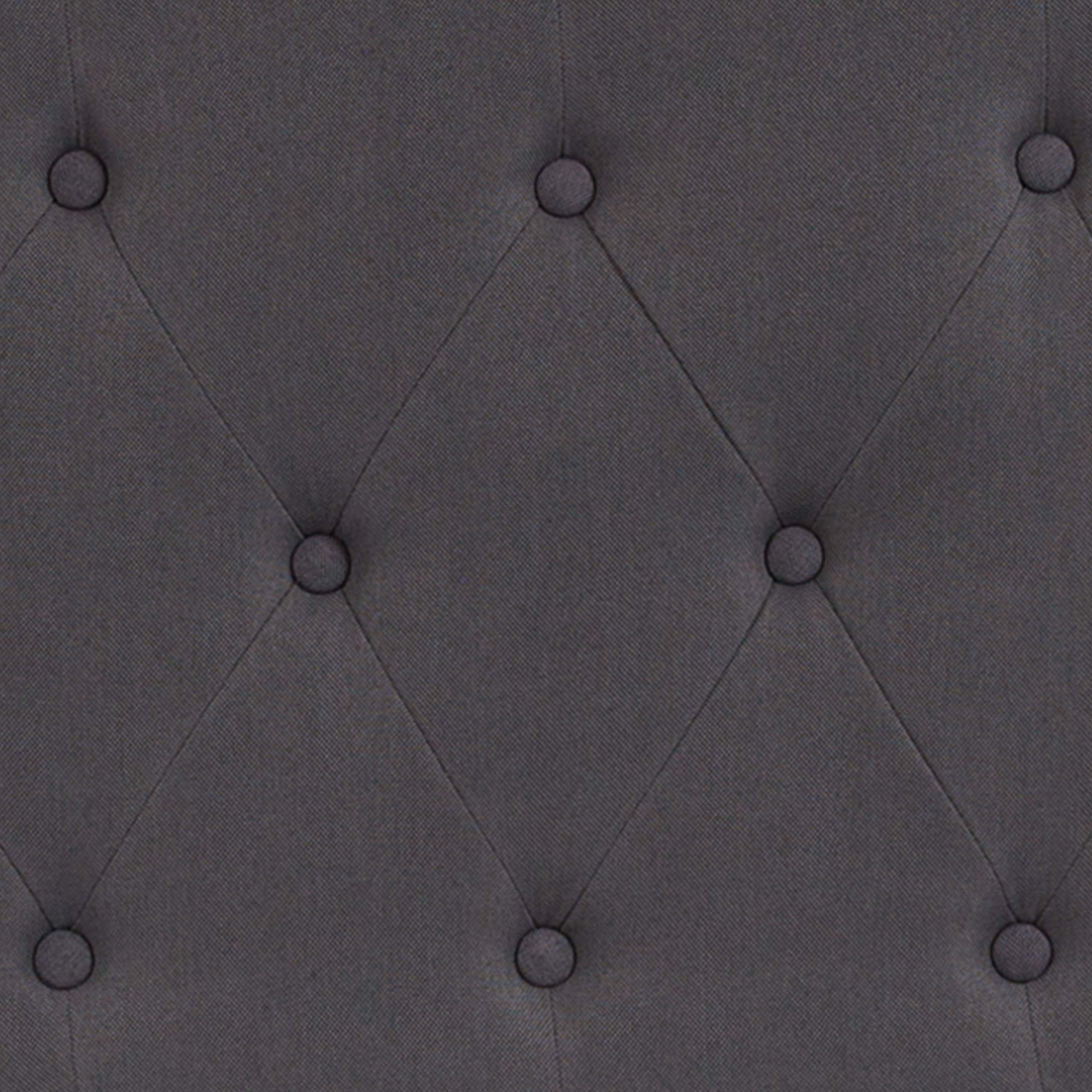 Flash Furniture Cambridge Tufted Upholstered King Size Headboard - Dark Gray Fabric for Bedroom Decor & Master Suite Upgrade | Modern Upholstered Headboard with Button Tufting Design