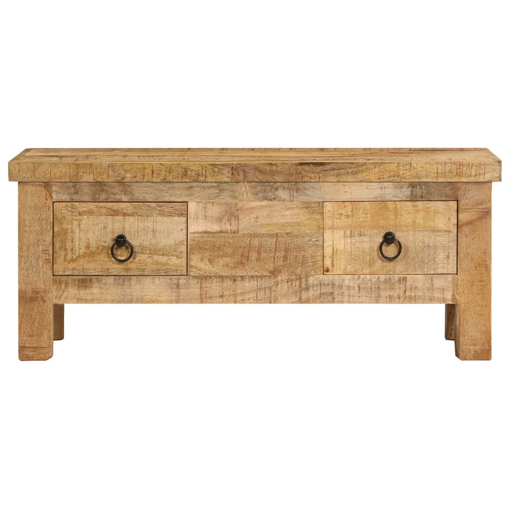 Handmade Solid Mango Wood Coffee Table - 35.4
