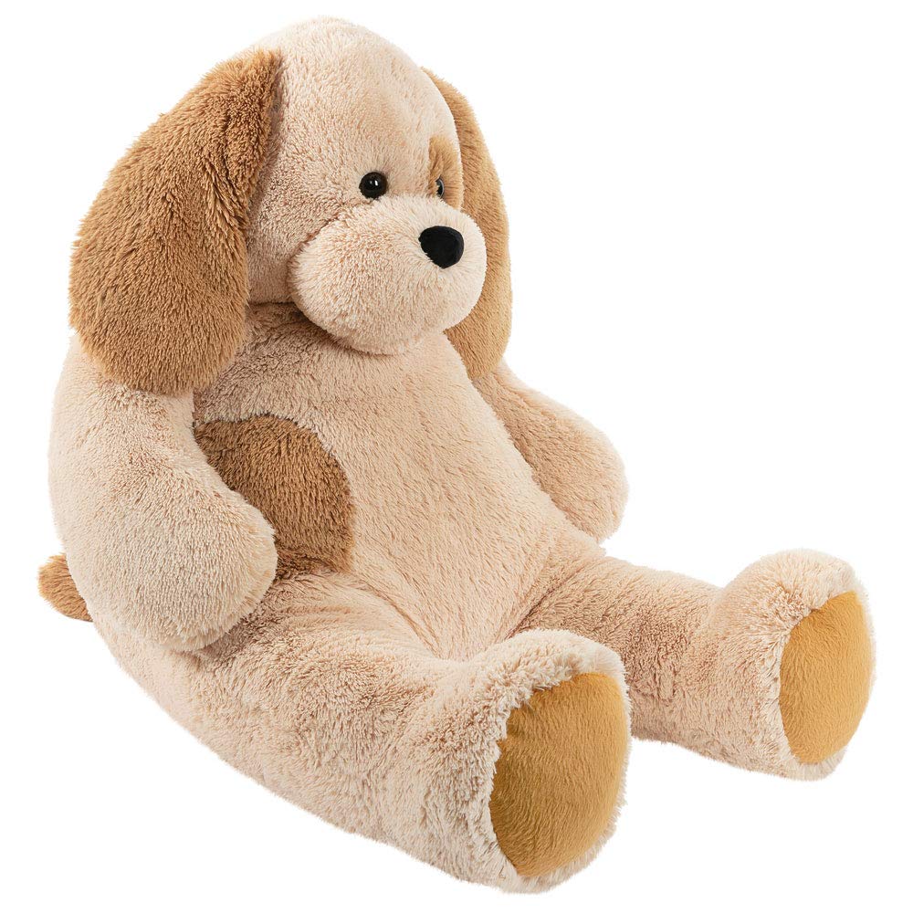 4 Foot Giant Vermont Teddy Bear Dog Stuffed Animal Plush - Extra Large Cuddly Puppy Toy from USA-Made Giant Cuddle Collection - Perfect for Kids' Bedrooms, Nursery Decor, Birthday Gifts & Adult Collectors - Soft Collectible Stuffed Dog for Cuddling, Decor & Gifting