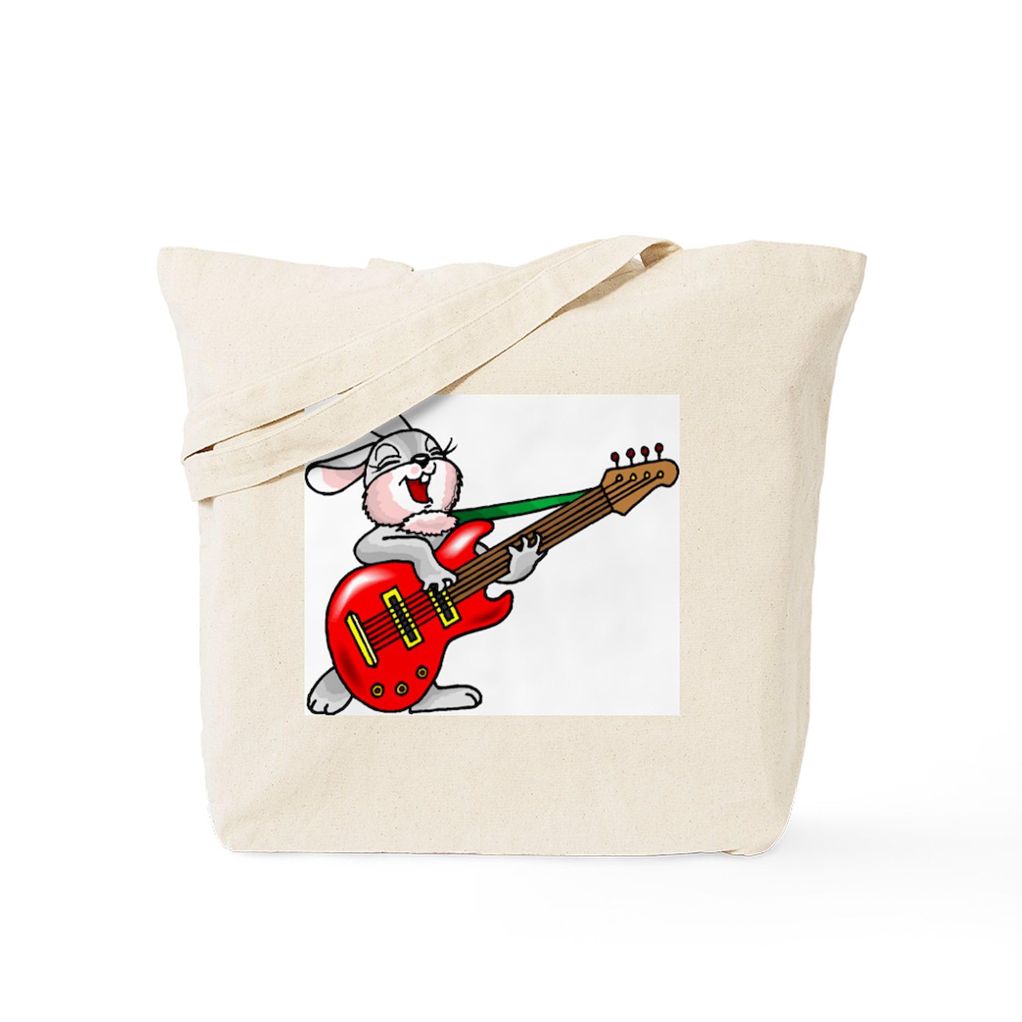 Stylish Cute Funky Rabbit Canvas Tote Bag - Eco-Friendly Reusable Shopping Bag for Groceries, Beach & Daily Use | CafePress