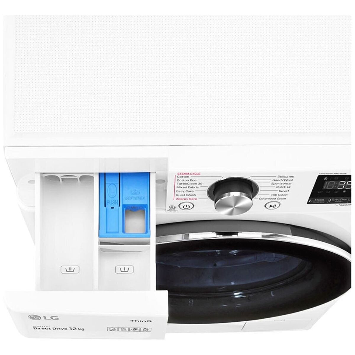 LG 12kg Front Load Washing Machine WV9 1412W - Energy Efficient, Large Capacity Washer for Family Laundry | Perfect for Apartments & Smart Homes