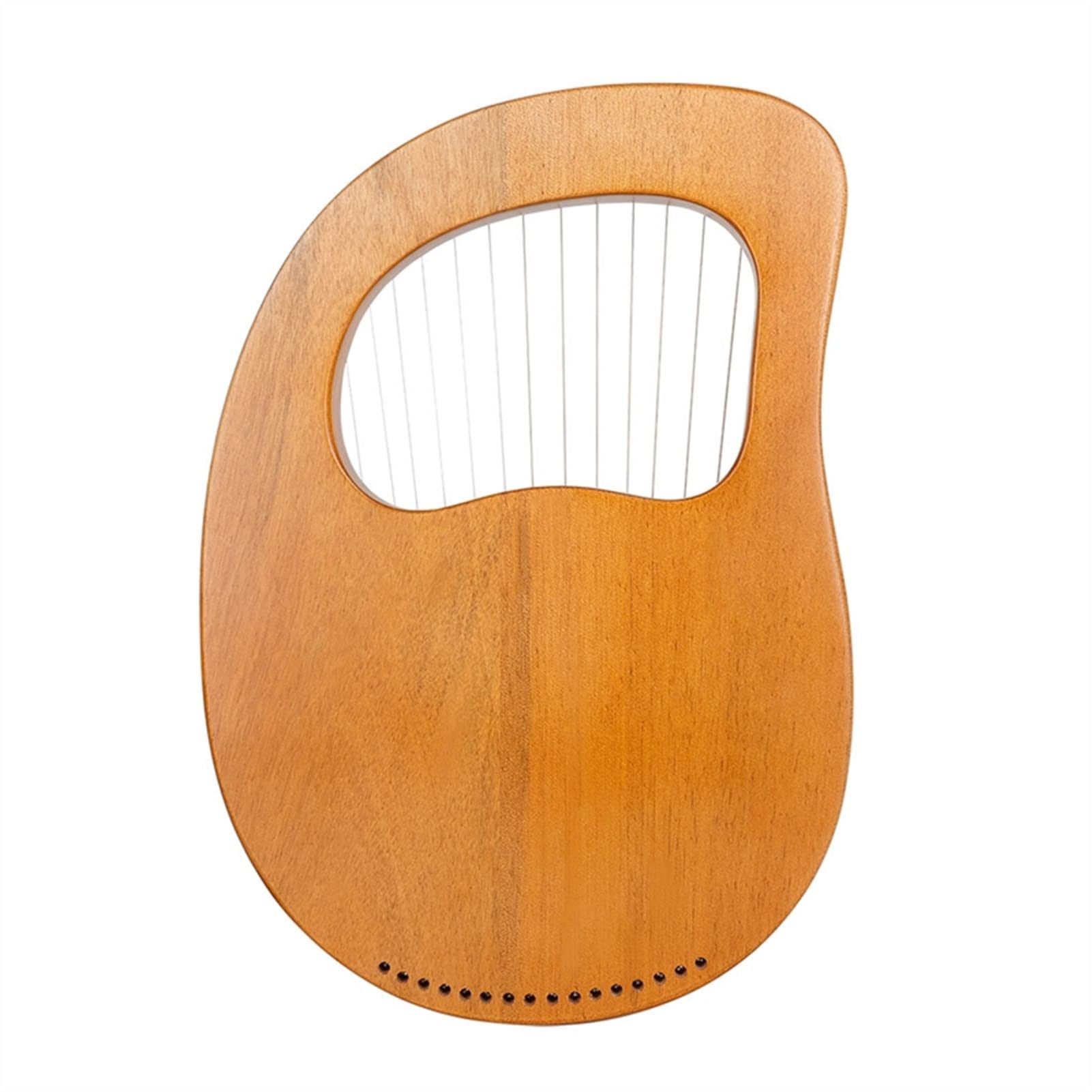 16 String Mahogany Lyre Harp - Handcrafted Musical Instrument with Tuning Wrench | Perfect for Beginners, Meditation, Celtic Music & Home Decor