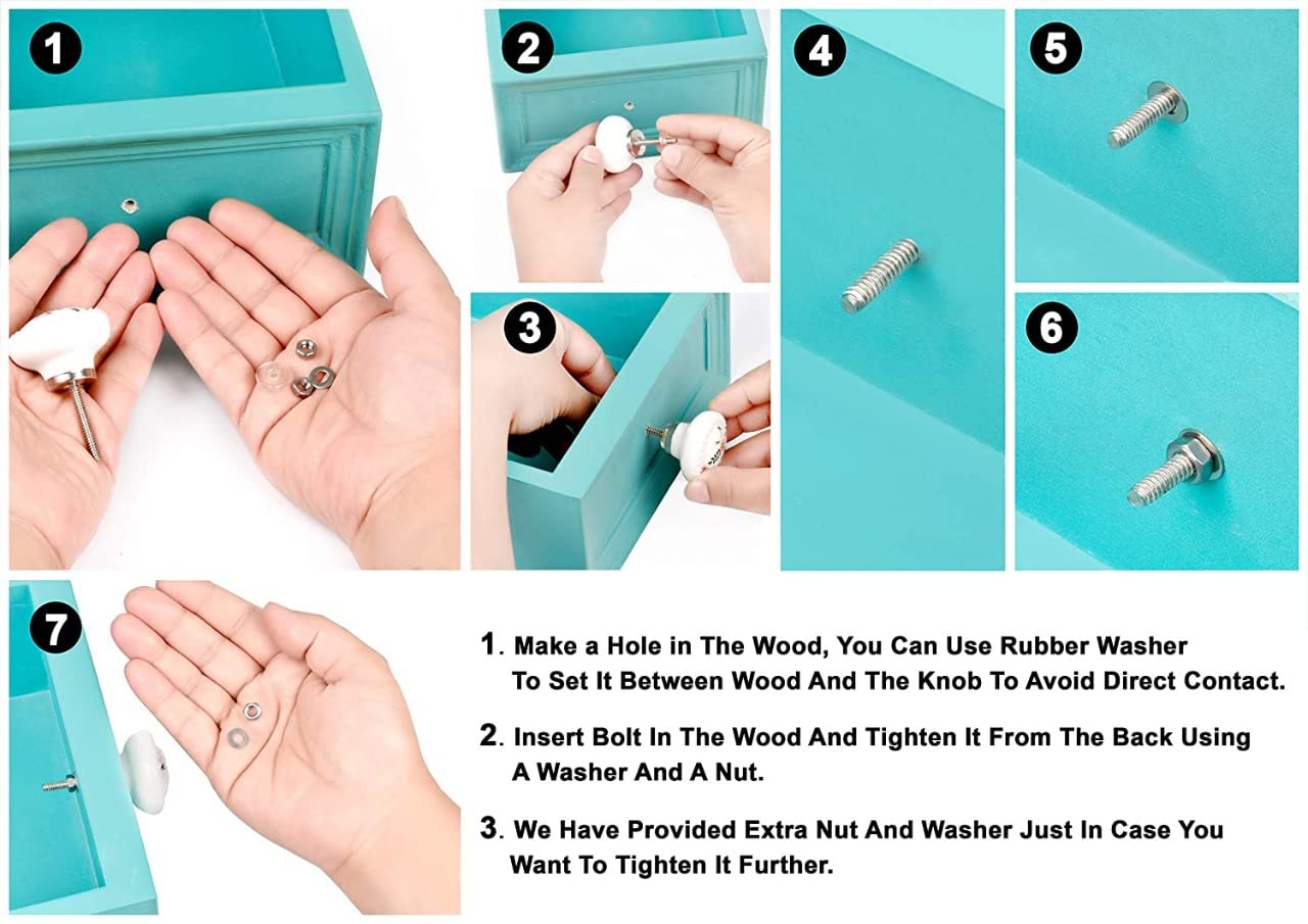 20 Pack Round Mint Green Glass Drawer Knobs - Elegant Cabinet & Dresser Hardware for Kitchen, Bathroom & Home Decor - Upgrade Your Furniture with Stylish Pulls