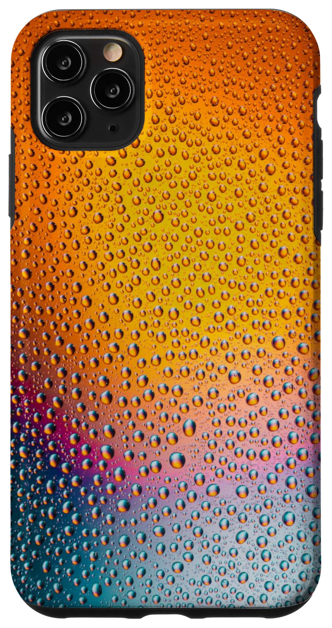 iPhone 11 Pro Max Case with Rainbow Water Drop Design - Shatterproof Protective Cover for Daily Use, Travel & Outdoor Activities
