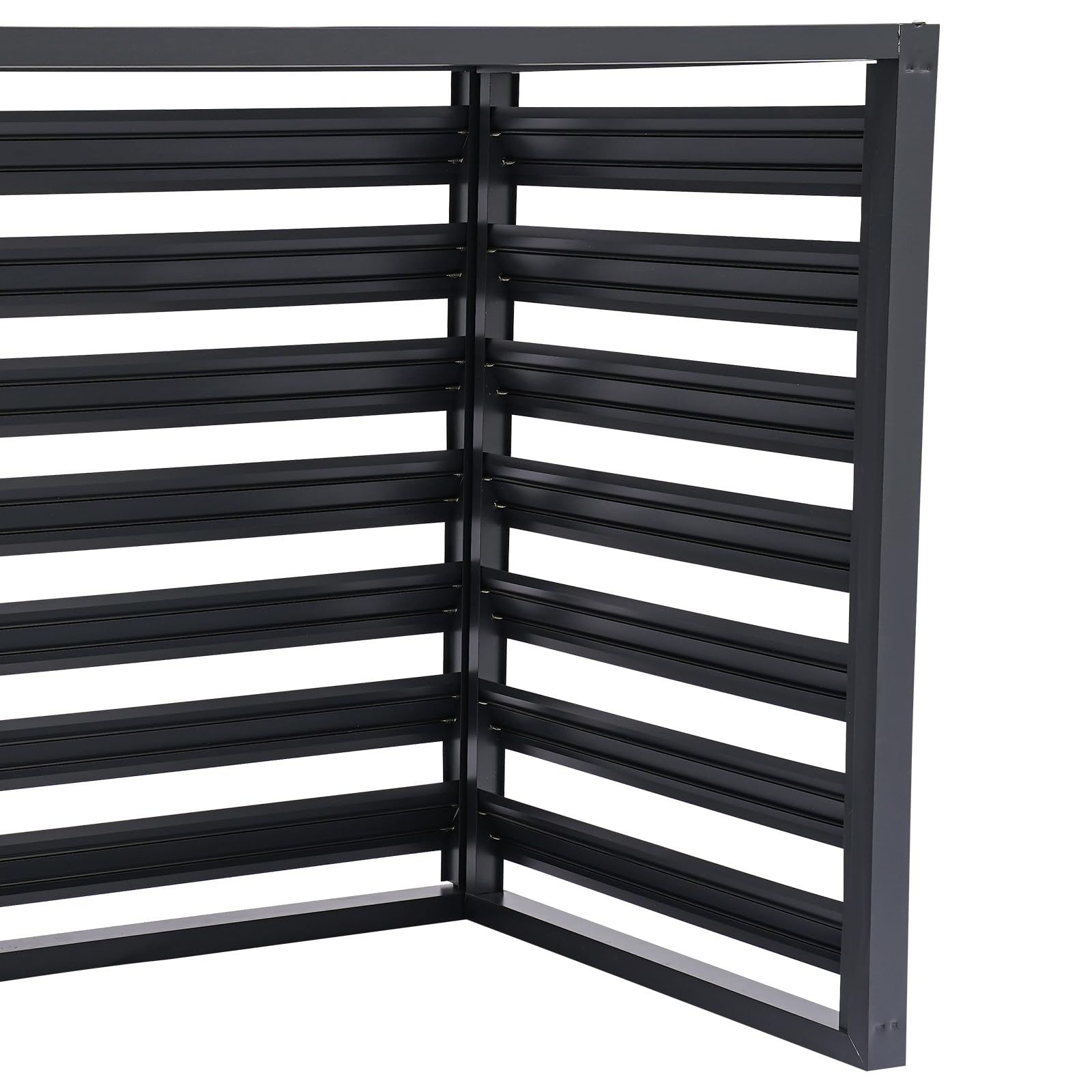Freestanding 4-Panel Privacy Screen Fence 43.31