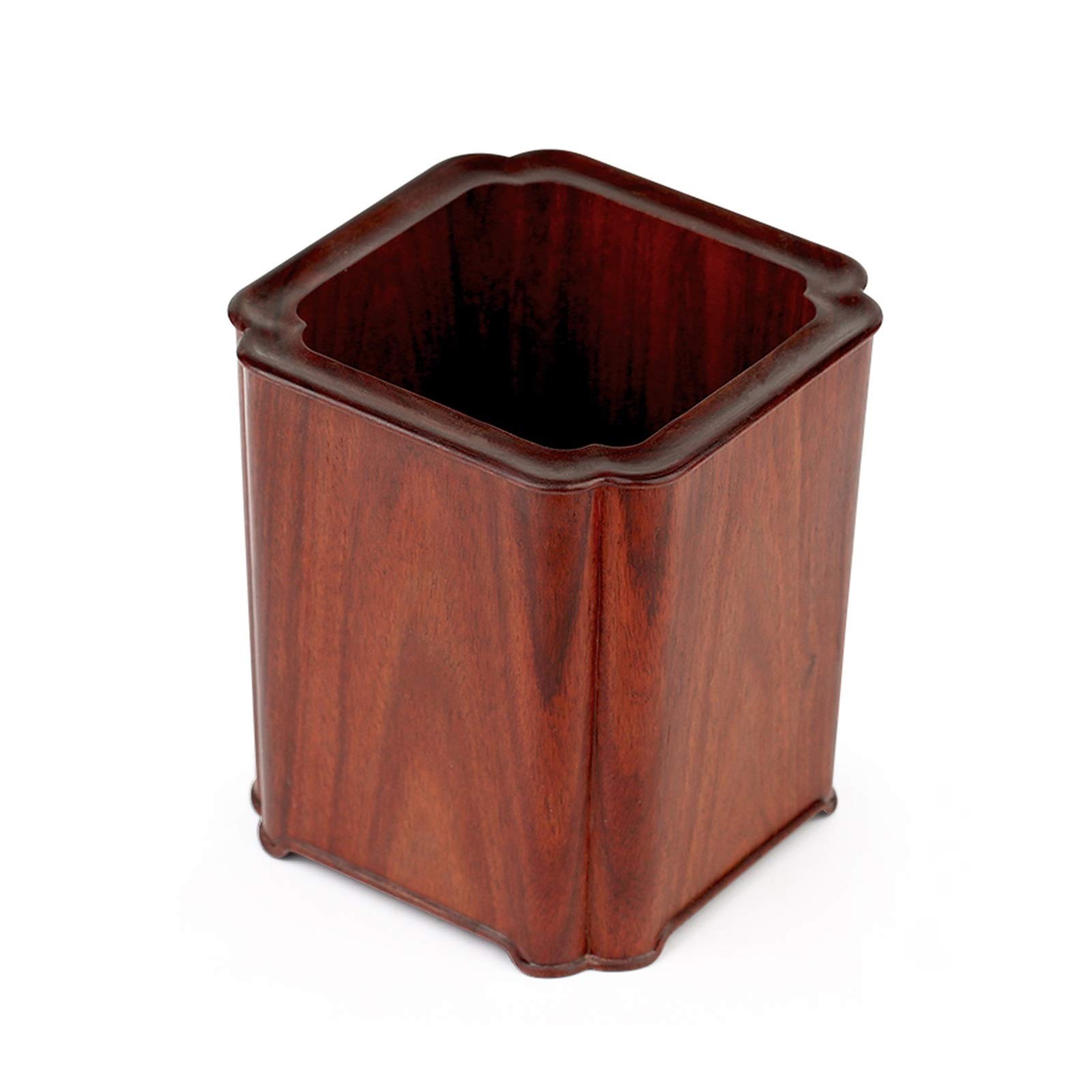 Natural Wood Pen Holder - Vintage Chinese Style Desktop Organizer for Pens, Pencils & Office Supplies | Perfect for Home, Office & Study Desk Accessories