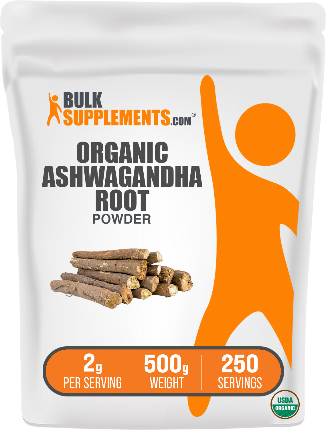 Organic Ashwagandha Powder - 100% Pure, Vegan & Stress Relief Supplement for Energy, Sleep & Immunity Support - Perfect for Smoothies, Tea & Daily Wellness Routine