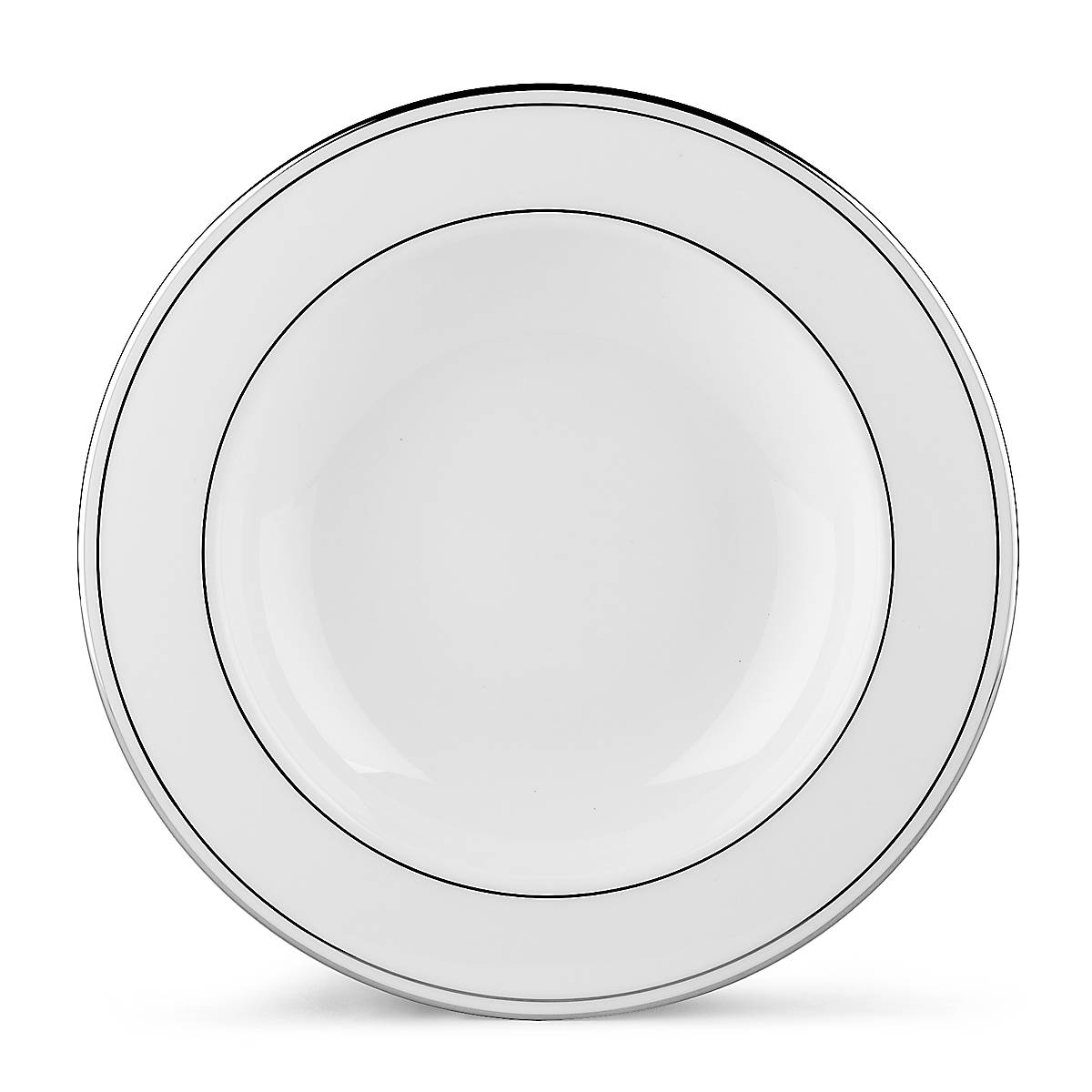 Federal Platinum Rimmed Bowl - Elegant Serving Dish for Salads, Pasta & Desserts | Perfect for Dinner Parties, Catering & Home Entertaining