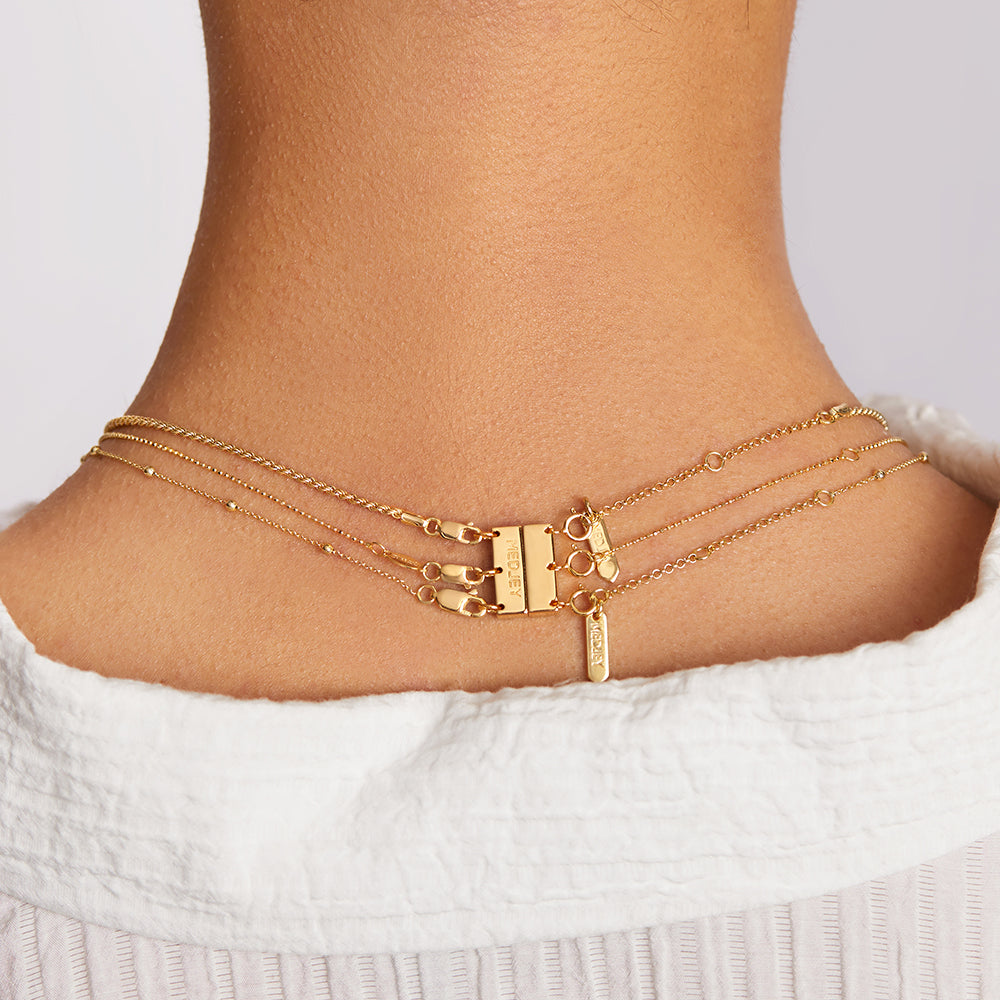 Layered Gold Necklace Connector - Multi Strand Jewelry Clasp for Necklaces & Bracelets - Perfect for DIY Jewelry Making & Layering Accessories