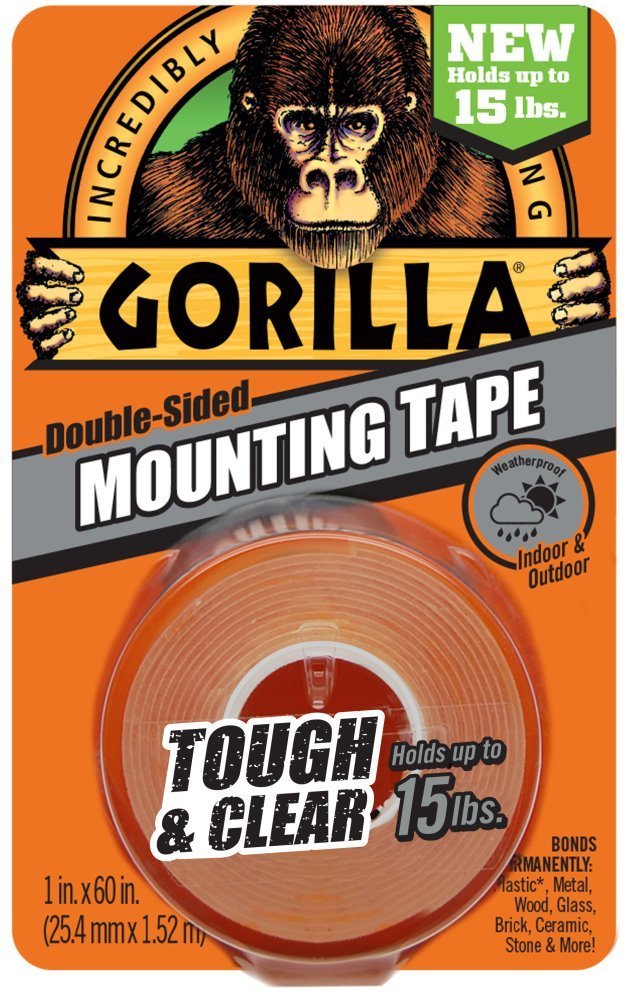 Gorilla Heavy Duty Clear Double-Sided Mounting Tape 1