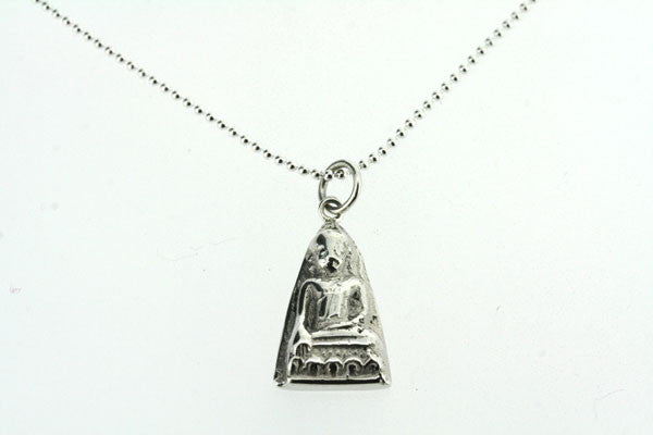 Buddha Pendant Necklace - 55cm Ball Chain for Men & Women - Spiritual Jewelry for Meditation, Yoga & Daily Wear