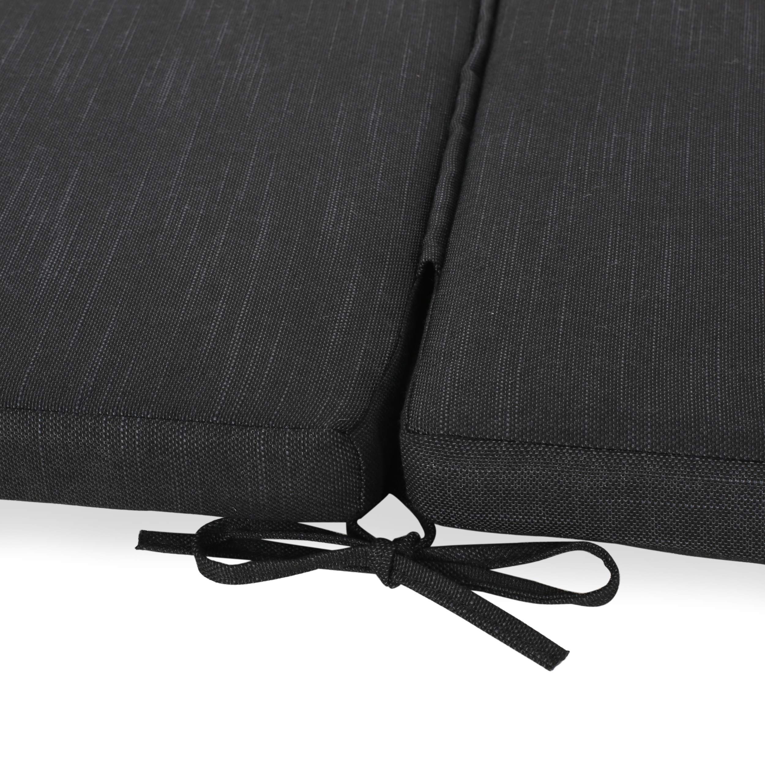 Premium Outdoor Lounge Cushion by GDFStudio - Waterproof & UV-Resistant Dark Gray Patio Furniture Cushion - Perfect for Poolside, Deck, Garden & Outdoor Seating Areas