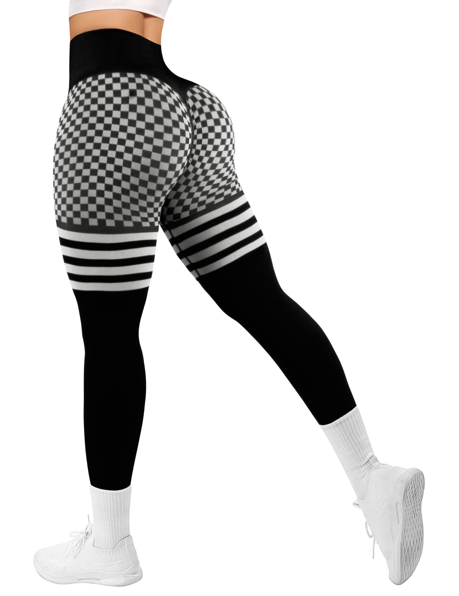 GILLYA Women's High Waisted Scrunch Butt Lifting Yoga Pants - Seamless Workout Leggings for Gym, Running & Everyday Wear