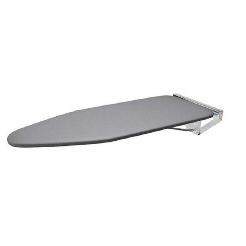 Foldable Wall Mounted Ironing Board with Hidden Lift - Space Saving Laundry Room Organizer (White, 42.12 x 11.81 x 1.37 inches) - Perfect for Small Apartments & Closet Storage