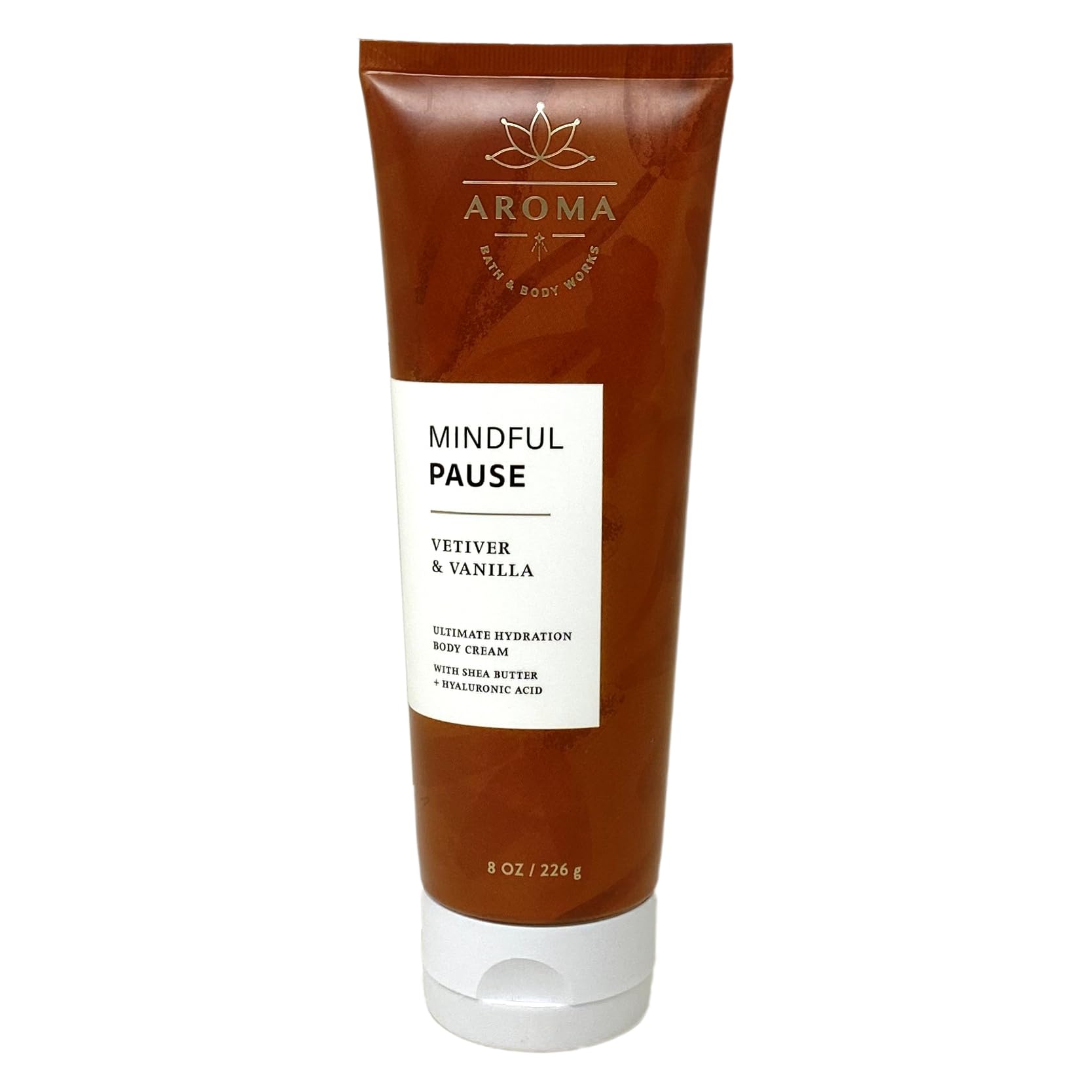 Bath & Body Works Aroma Mindful Pause Vetiver & Vanilla Body Cream & Lotion Set - Full Size Moisturizing Skincare for Dry Skin - Perfect for Relaxation & Self-Care Routines