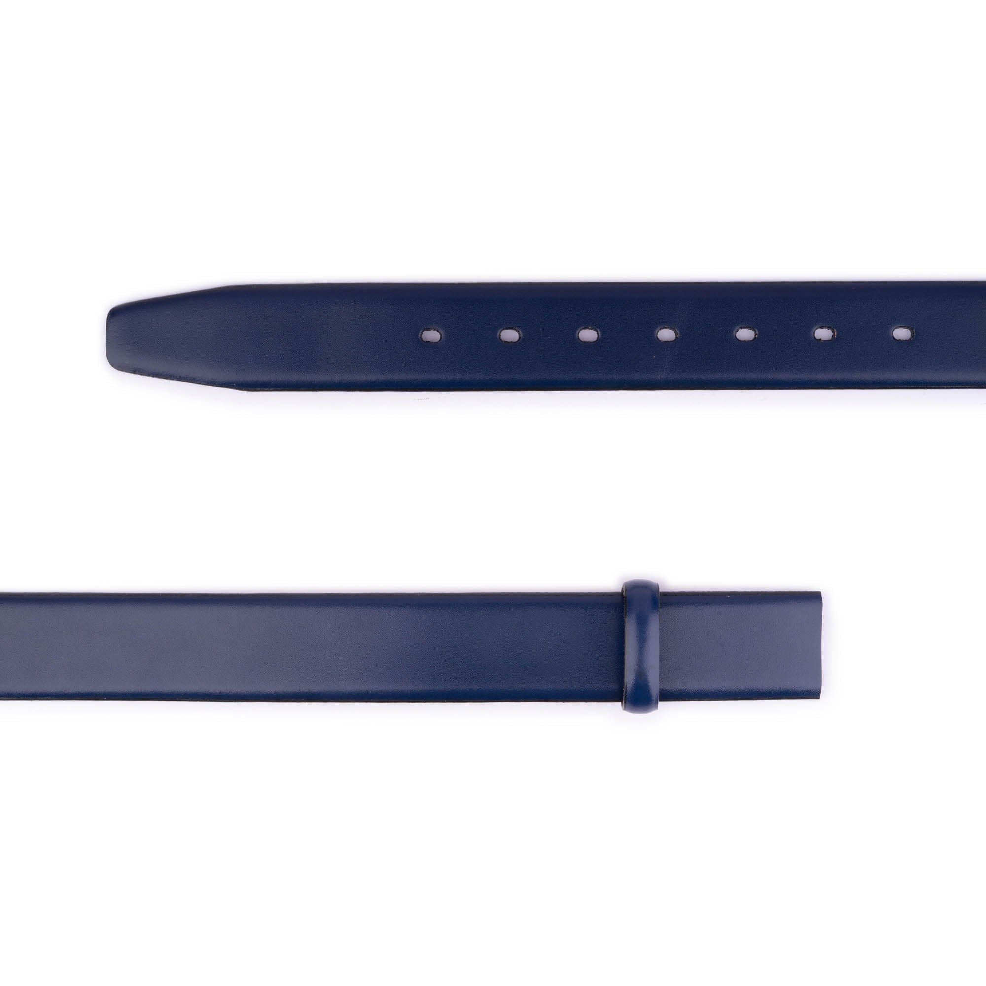 Premium Blue Leather Belt Strap for Montblanc Clasp Buckles - Men's Replacement Accessory for Business, Casual & Formal Wear