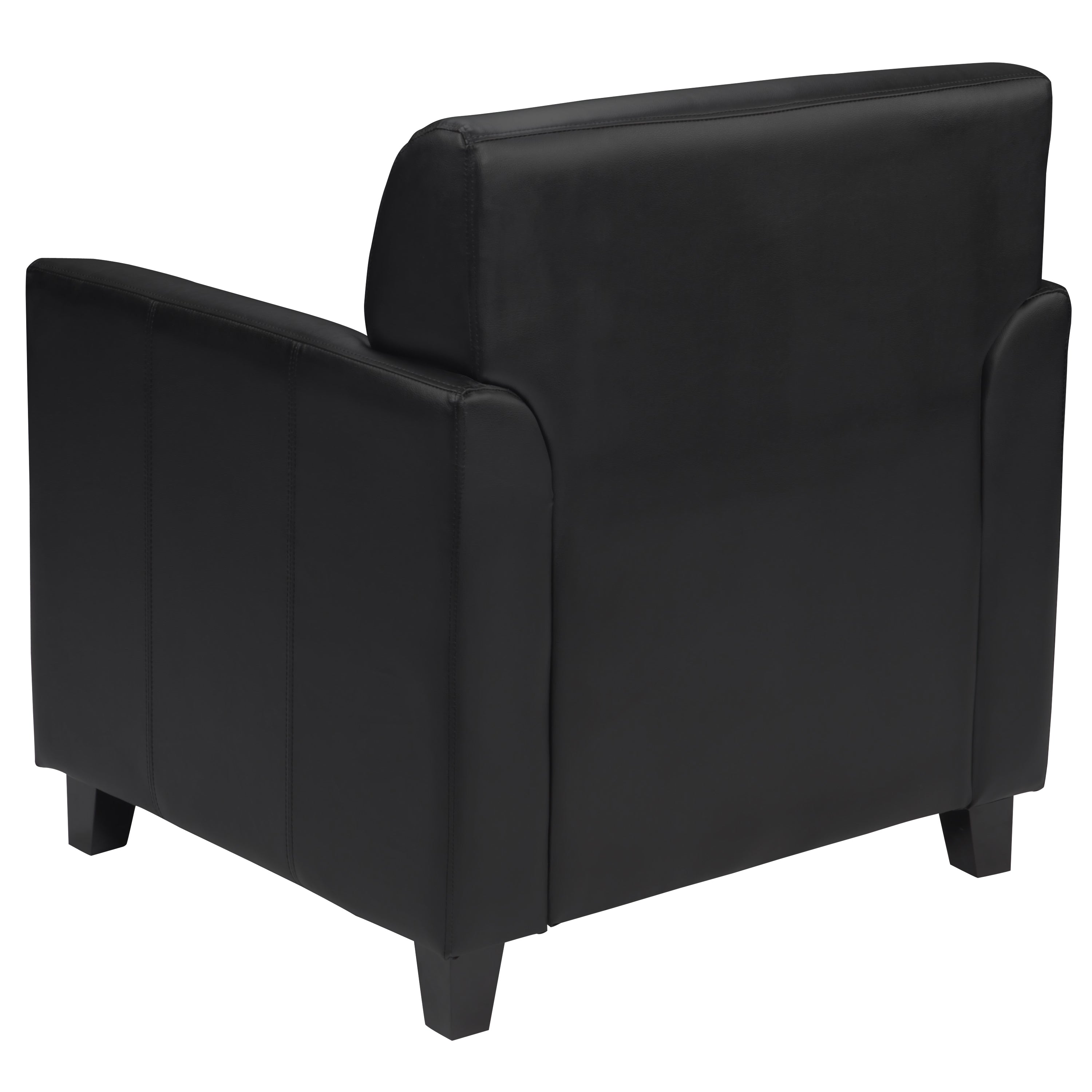 FLASH HERCULES Diplomat Series Black LeatherSoft Office Chair - Ergonomic Executive Desk Chair for Home & Business Use