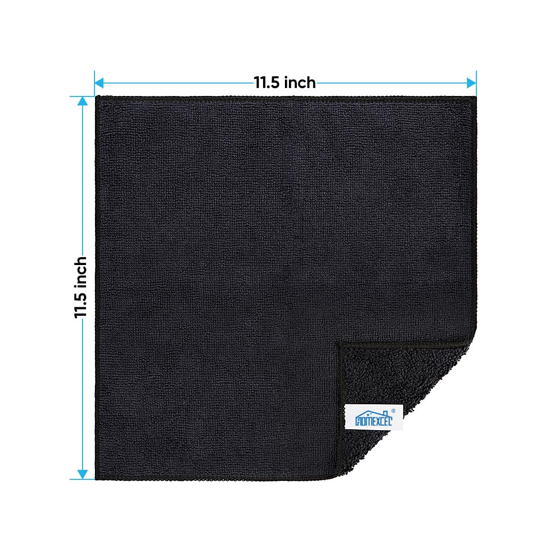 Premium Microfiber Cleaning Cloths 12 Pack - Ultra Absorbent, Lint & Scratch Free - 11.5