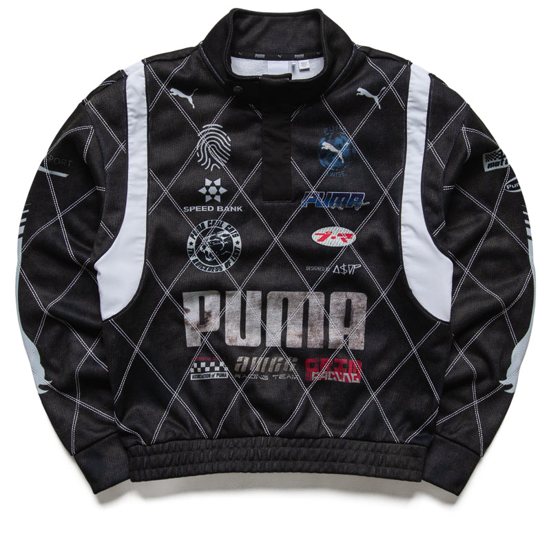 A$AP Rocky x Puma Distressed Sweatshirt - Black | Vintage Streetwear Hoodie for Men | Perfect for Casual Outfits & Hip-Hop Fashion