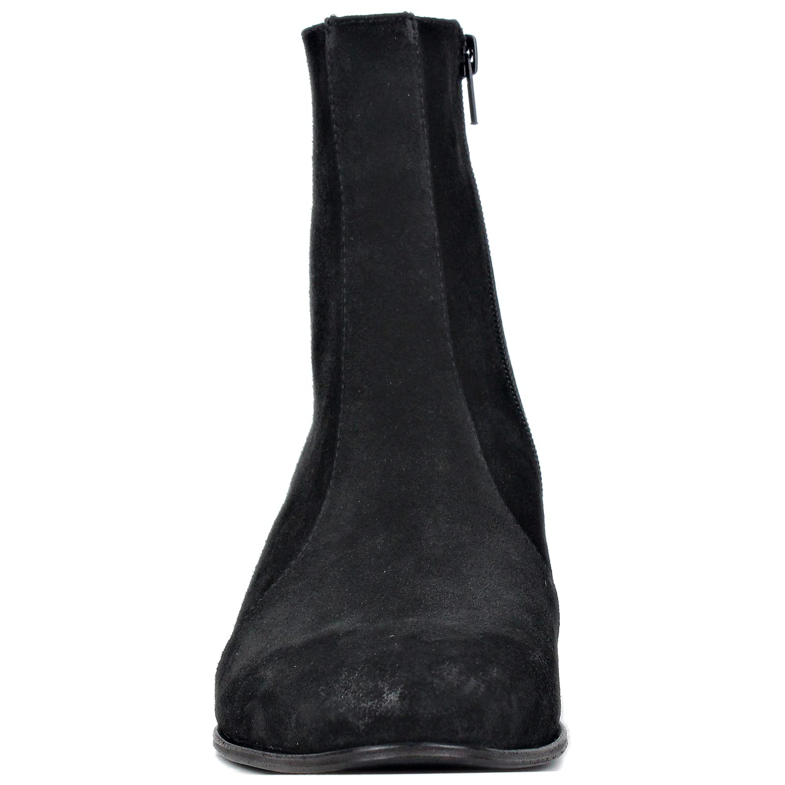 OSSTONE Men's Chelsea Ankle Boots - Genuine Leather Chukka Boots with Casual Heel - Retro Dress Boots for Men (JY040-US) - Perfect for Office, Date Night & Casual Outings