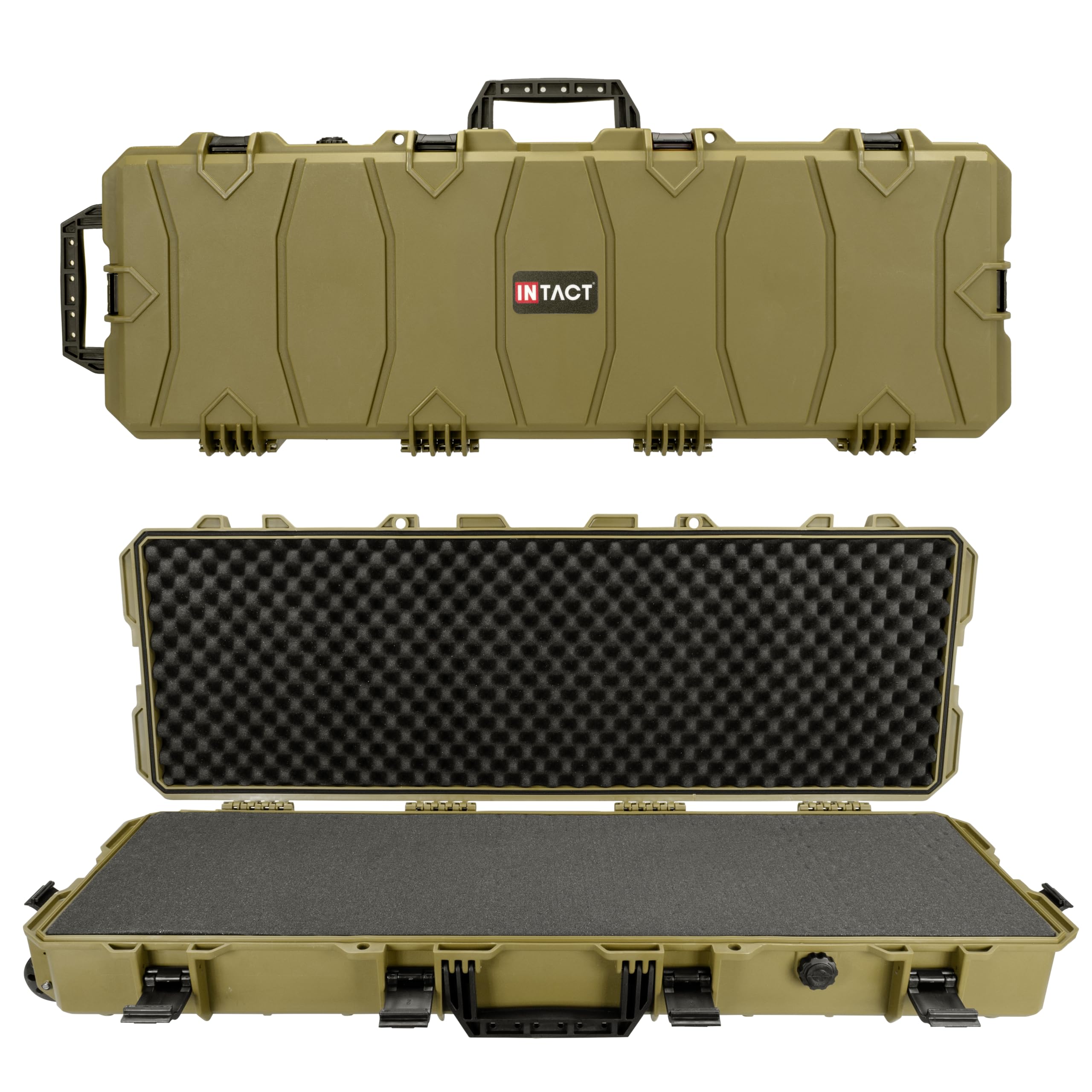 Eylar 39 Inch Rolling Hard Rifle Case - Lightweight Durable Gun Case with Stacker Design & Protective Foam | Perfect for Firearm Storage, Range Transport & Airline Travel