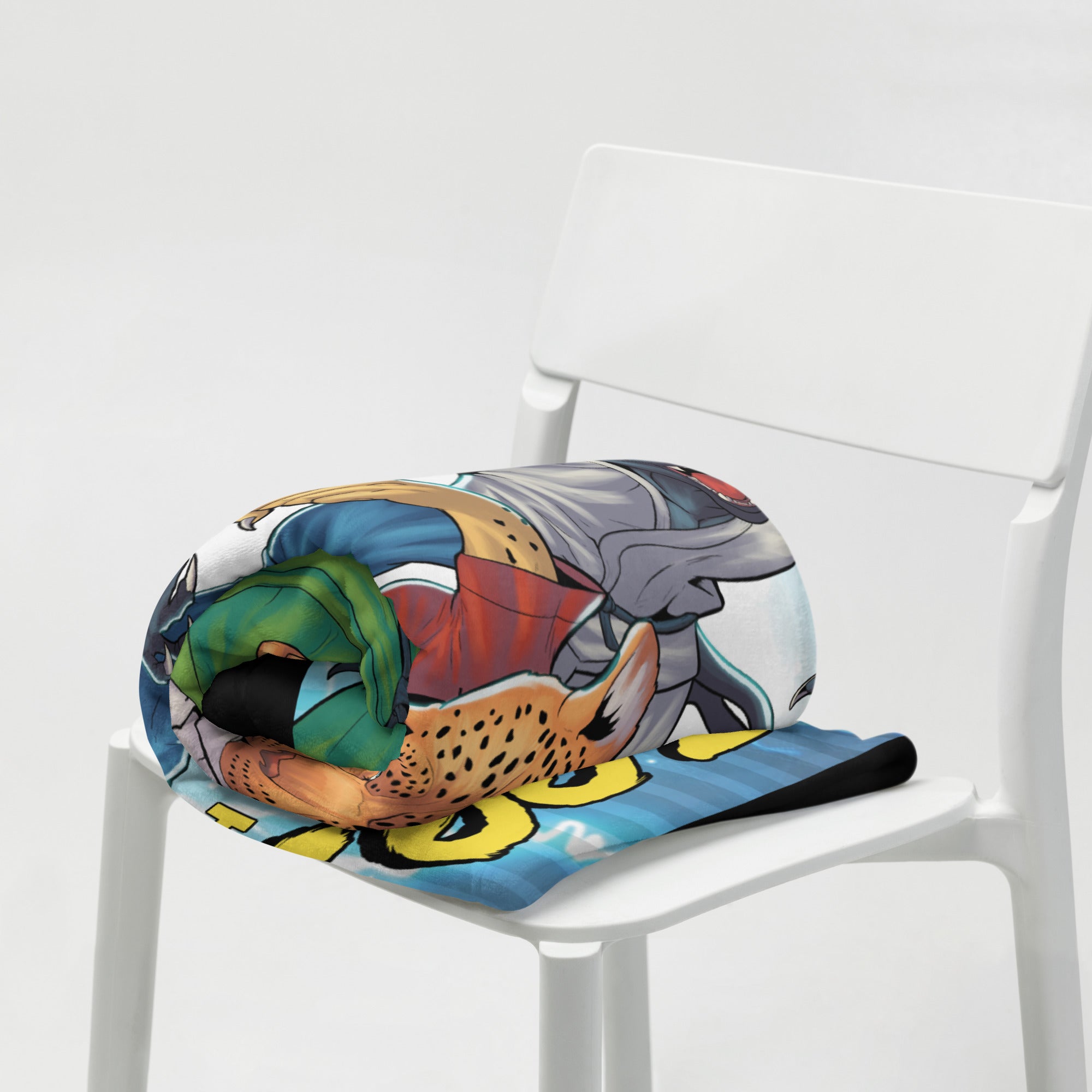 Zoo Jitsu Fighters #2 Cover B King Throw Blanket - Soft Flannel Blanket for Anime Fans, Gaming Room Decor, and Cozy Movie Nights
