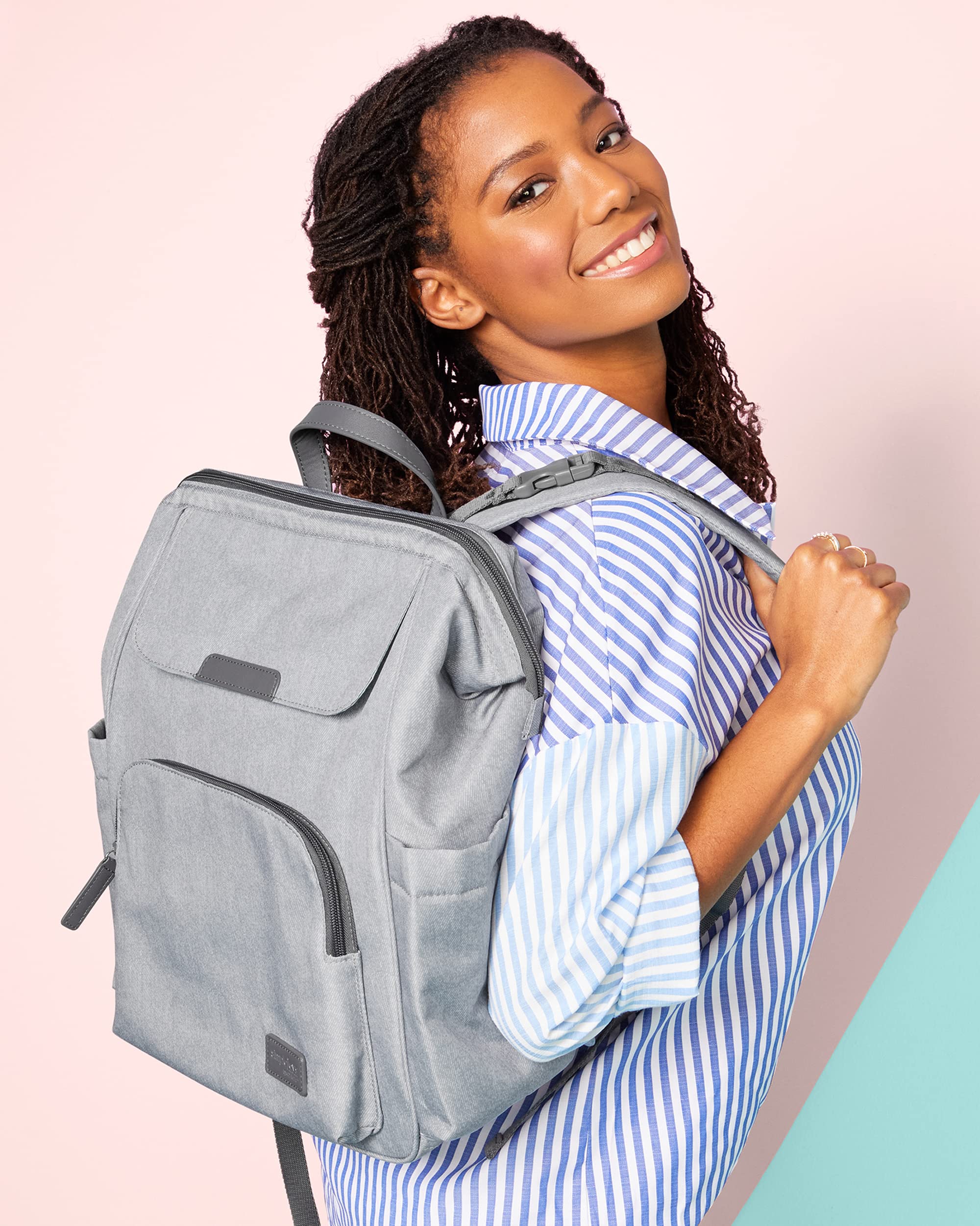 Carter's Simple Joys Unisex Baby Diaper Backpack - Waterproof, Spacious & Lightweight for Everyday Use | Perfect for Travel, Daycare & On-the-Go Parents