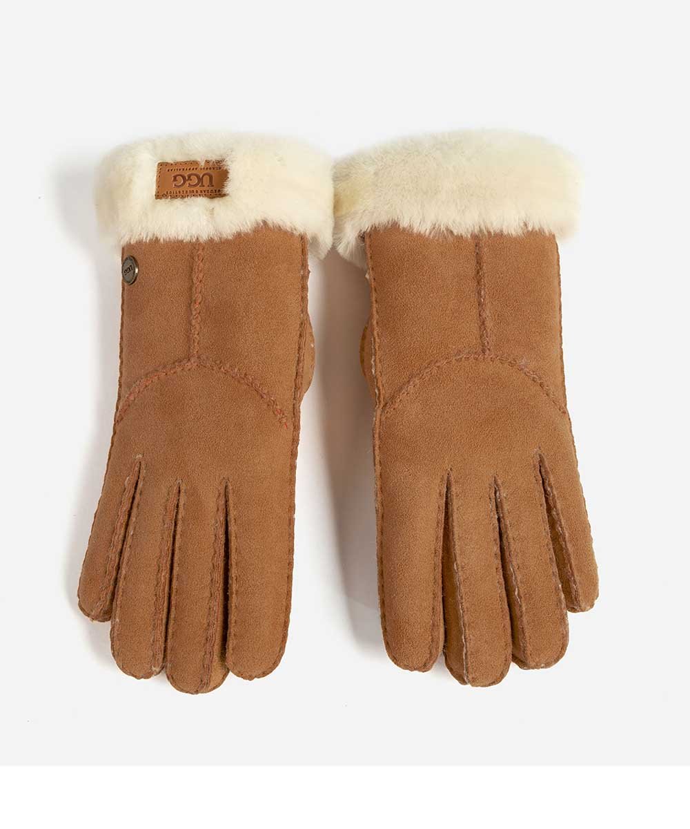 UGG Gena Women's Touchscreen Gloves - Soft Fleece Lined Winter Gloves for iPhone & Smartphones - Perfect for Cold Weather, Driving, and Outdoor Activities