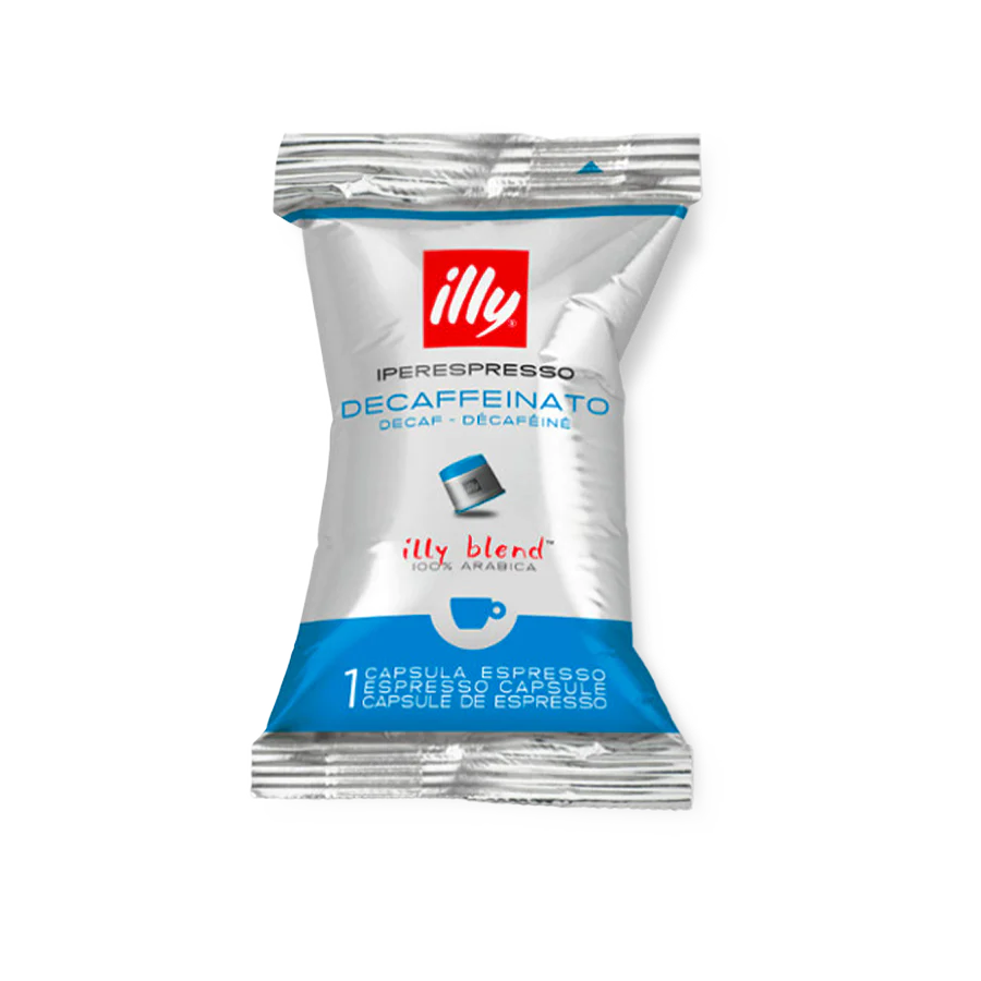 illy® iperEspresso Decaf Coffee Capsules - 100 Individually Wrapped Pods for Espresso Machines | Perfect for Home & Office Coffee Breaks