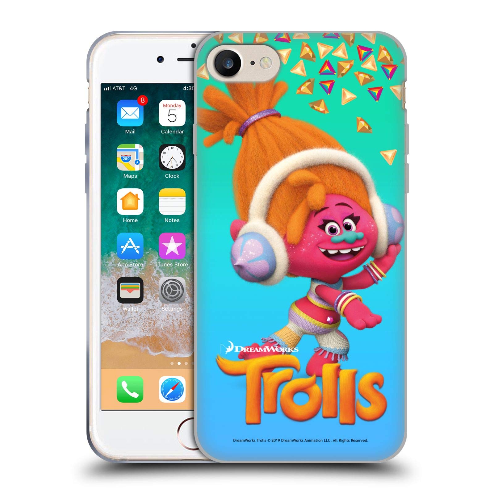 Head Case Designs Trolls DJ Suki Snack Pack Soft Gel Case for iPhone 7/8/SE 2020 & 2022 - Officially Licensed, Durable Protection for Kids & Fans