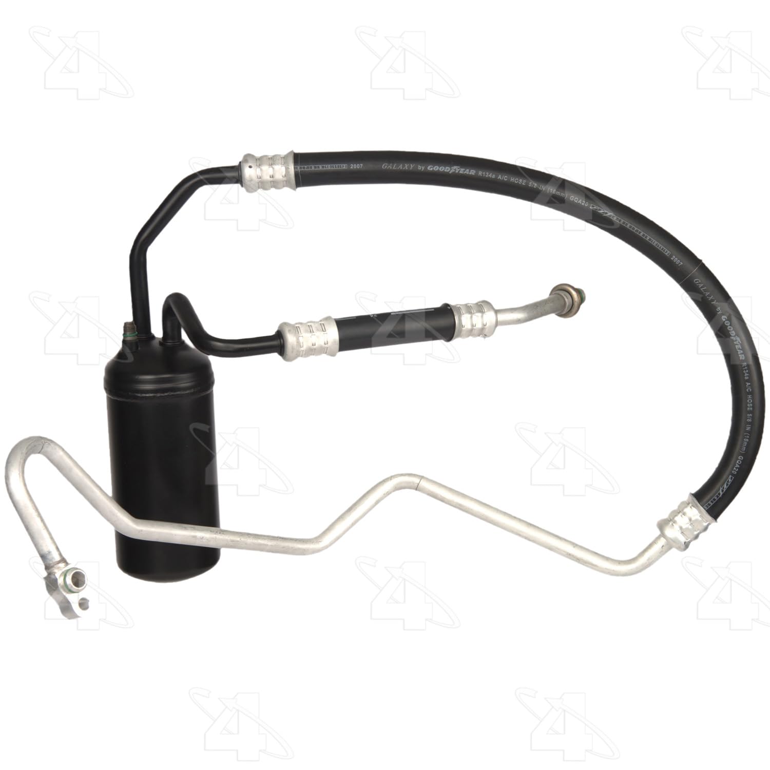 Four Seasons 55558 AC Accumulator with Hose - Replacement for Car AC System, Perfect for Automotive Air Conditioning Repair & Maintenance