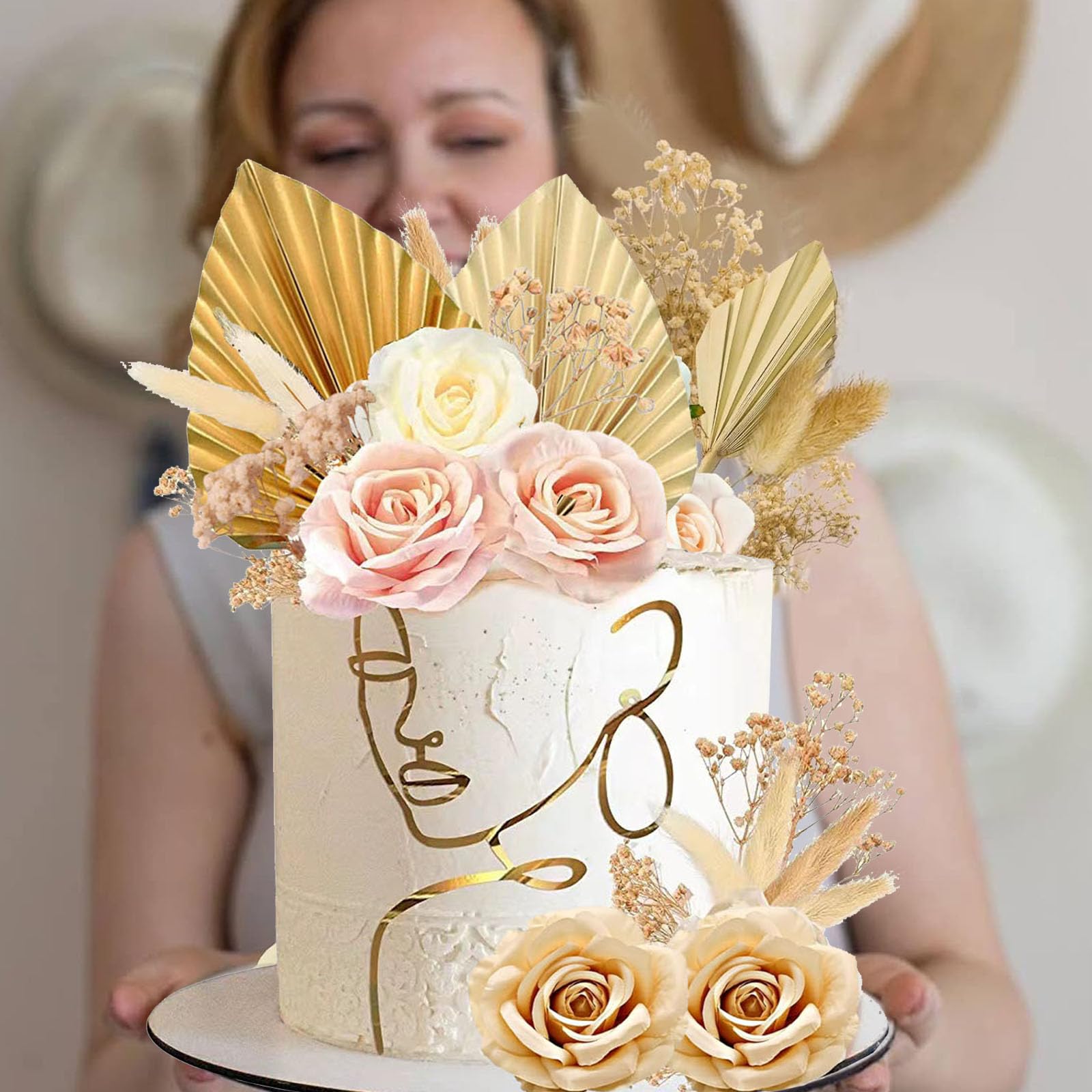 21-Piece Birthday Cake Decorations Set - Happy Birthday Cake Toppers for Wedding, Baby Shower & Parties - Premium Edible Cake Decor for Celebrations & Special Events