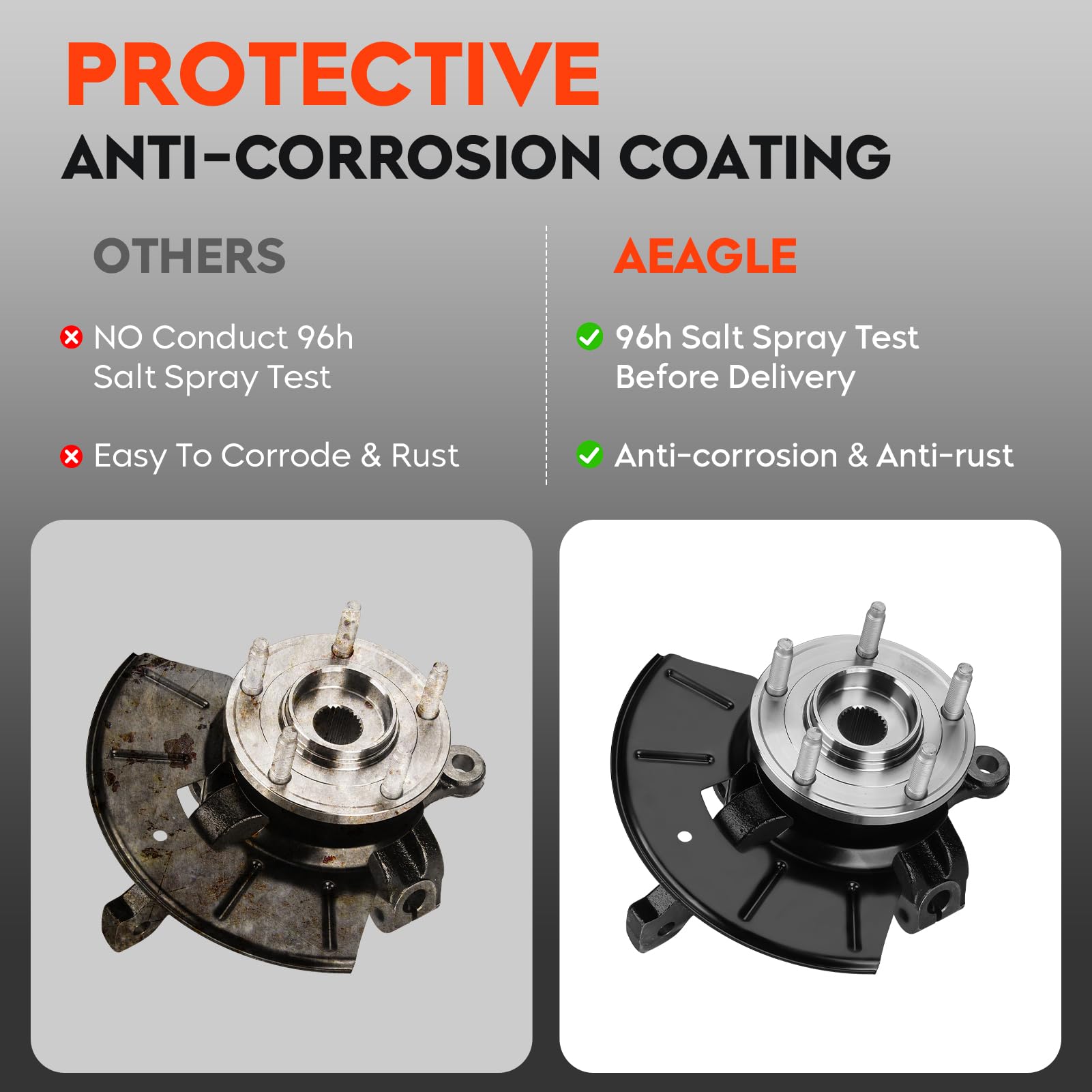 Ford Escape 2005-2012 Mazda Tribute 2005-2011 Mercury Mariner 2005-2011 Front Steering Knuckle & Wheel Bearing Hub Assembly - LK015 698-405 698405 Left Driver Side - Perfect for Smooth Steering & Safe Driving on Highways & Rough Roads