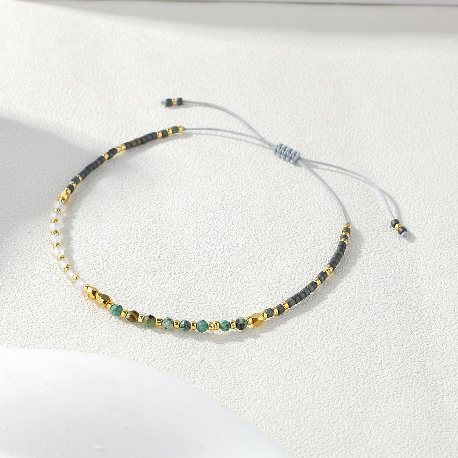 Bohemian Crystal Beaded Bracelet for Women - Handmade Miyuki Seed Bead Friendship Bracelet - Perfect for Gifts, Boho Jewelry & Everyday Wear